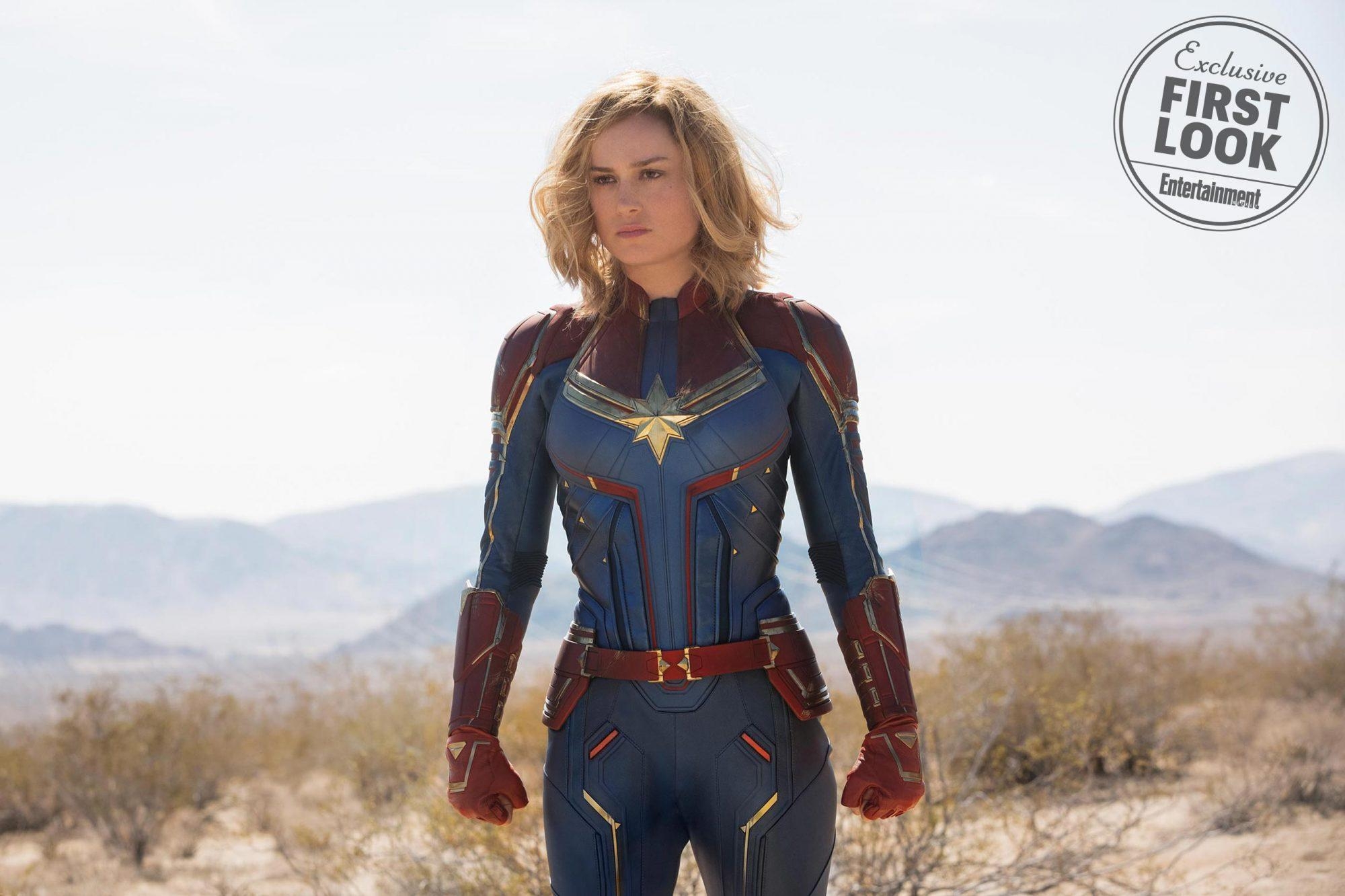 Captain Marvel, Brie Larson, Samuel L. Jackson, Jude Law, Exklusivbild, 2000x1340 HD Desktop