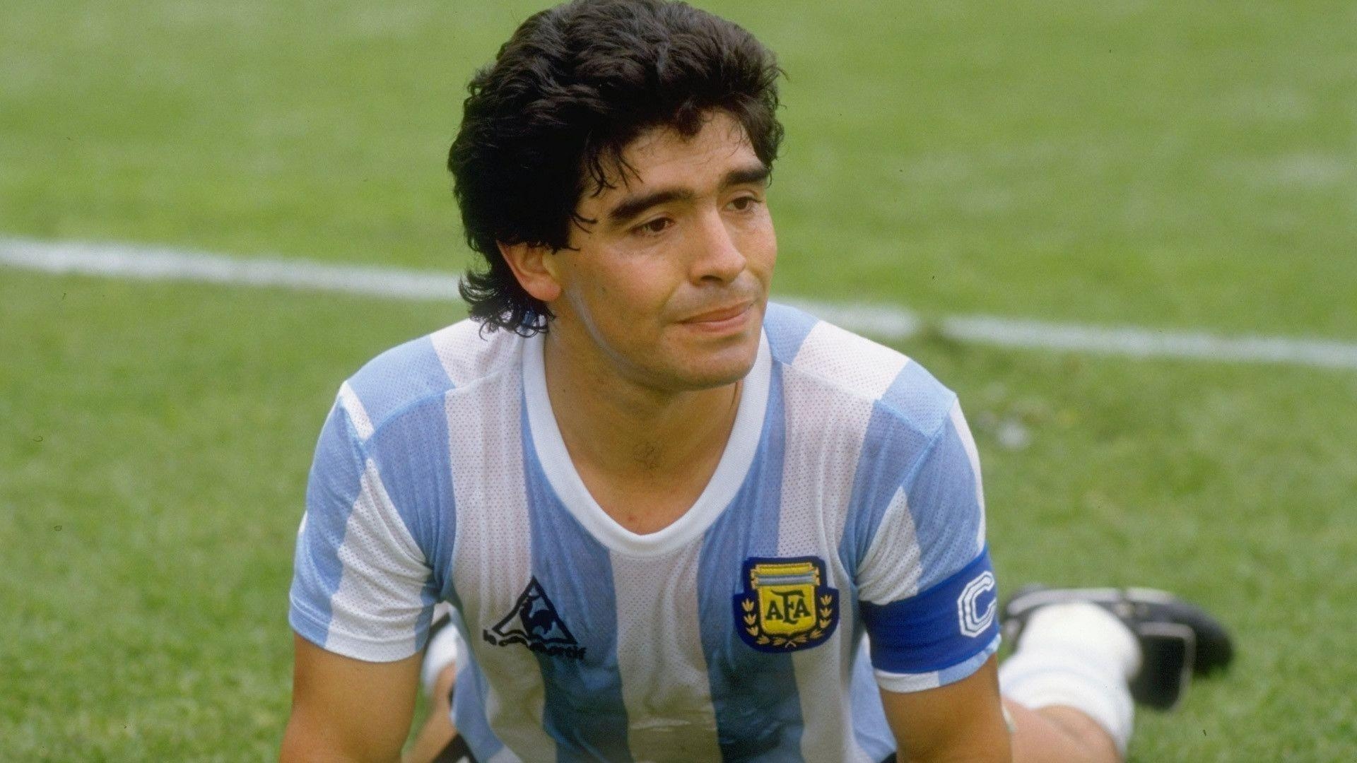 Diego Maradona, Fußballikone, Argentinien, Wandkunst, Legende, 1920x1080 Full HD Desktop