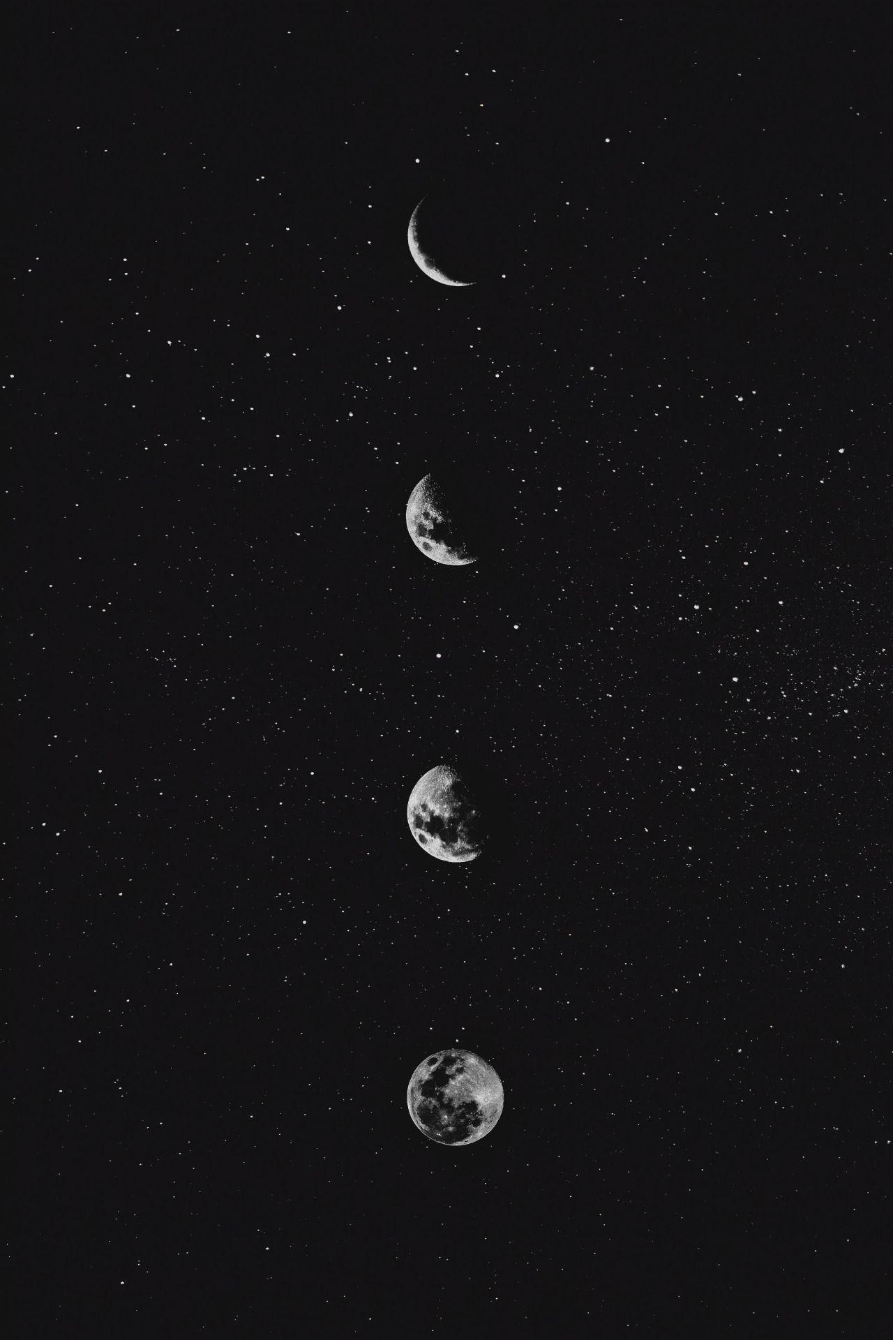 Reisefrau, Mond, Wallpaper, Telefon, Nacht, 1280x1920 HD Handy