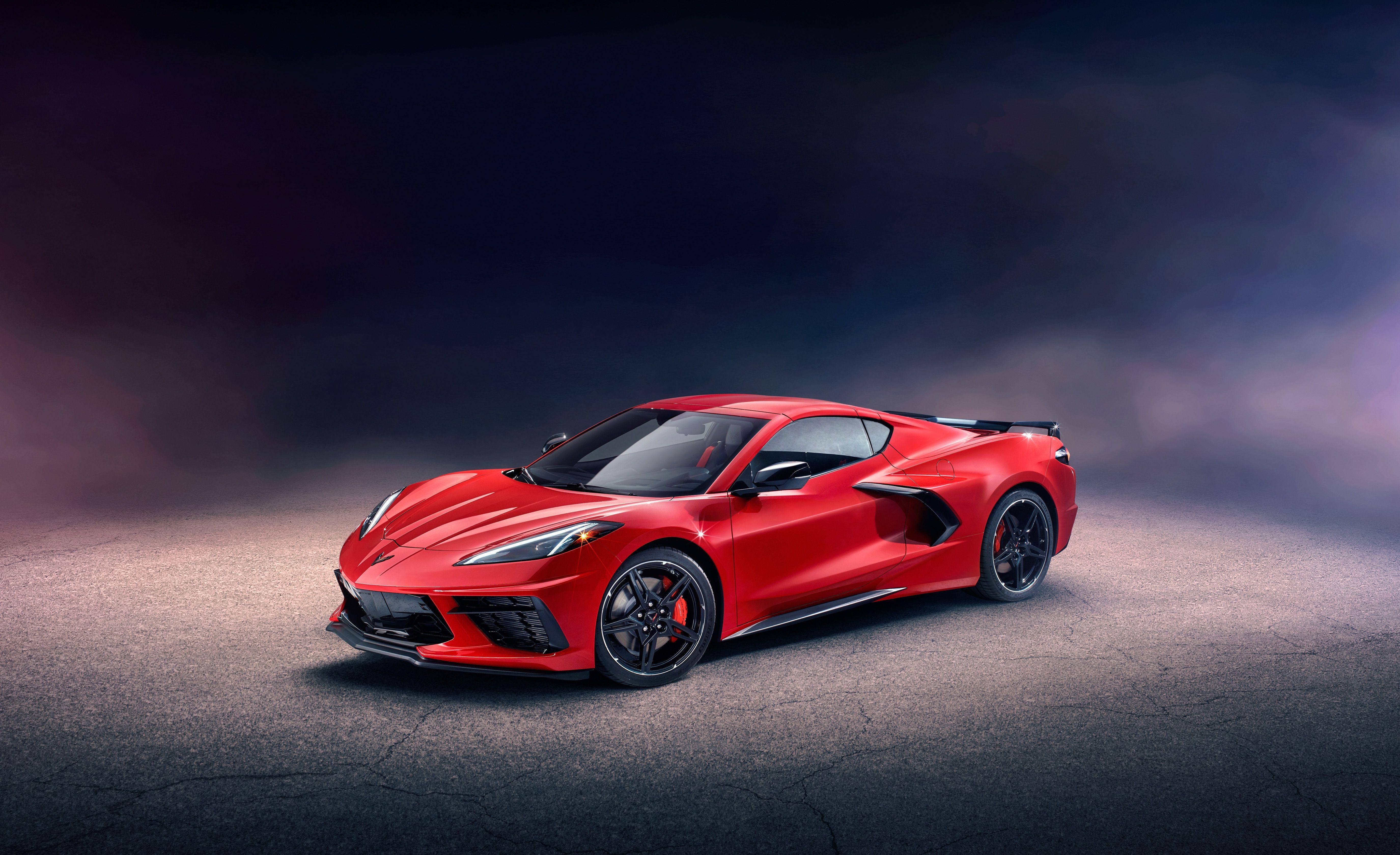 Chevrolet Corvette Stingray C8, Vorderseite, HD, Autos, 4K, 5500x3370 4K Desktop