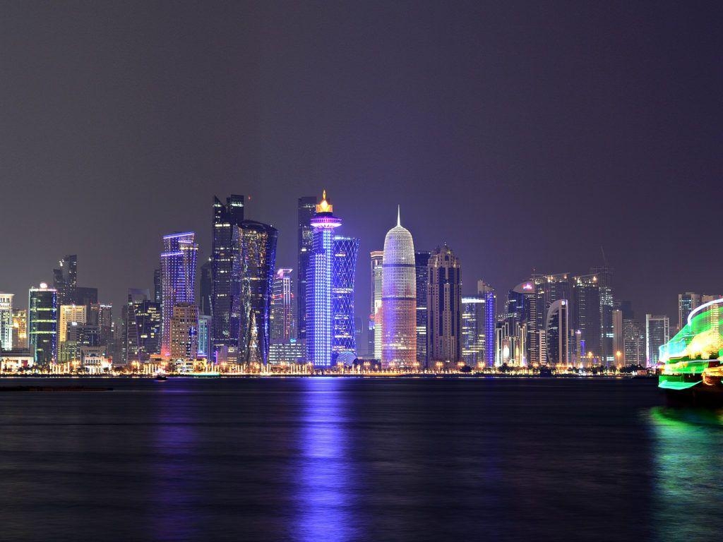 Qatar, Dhows, Türme, Doha Bucht, Corniche, 1030x770 HD Desktop