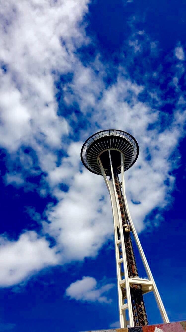 Space Needle, Seattle, Reise, Himmel, USA, 750x1340 HD Handy