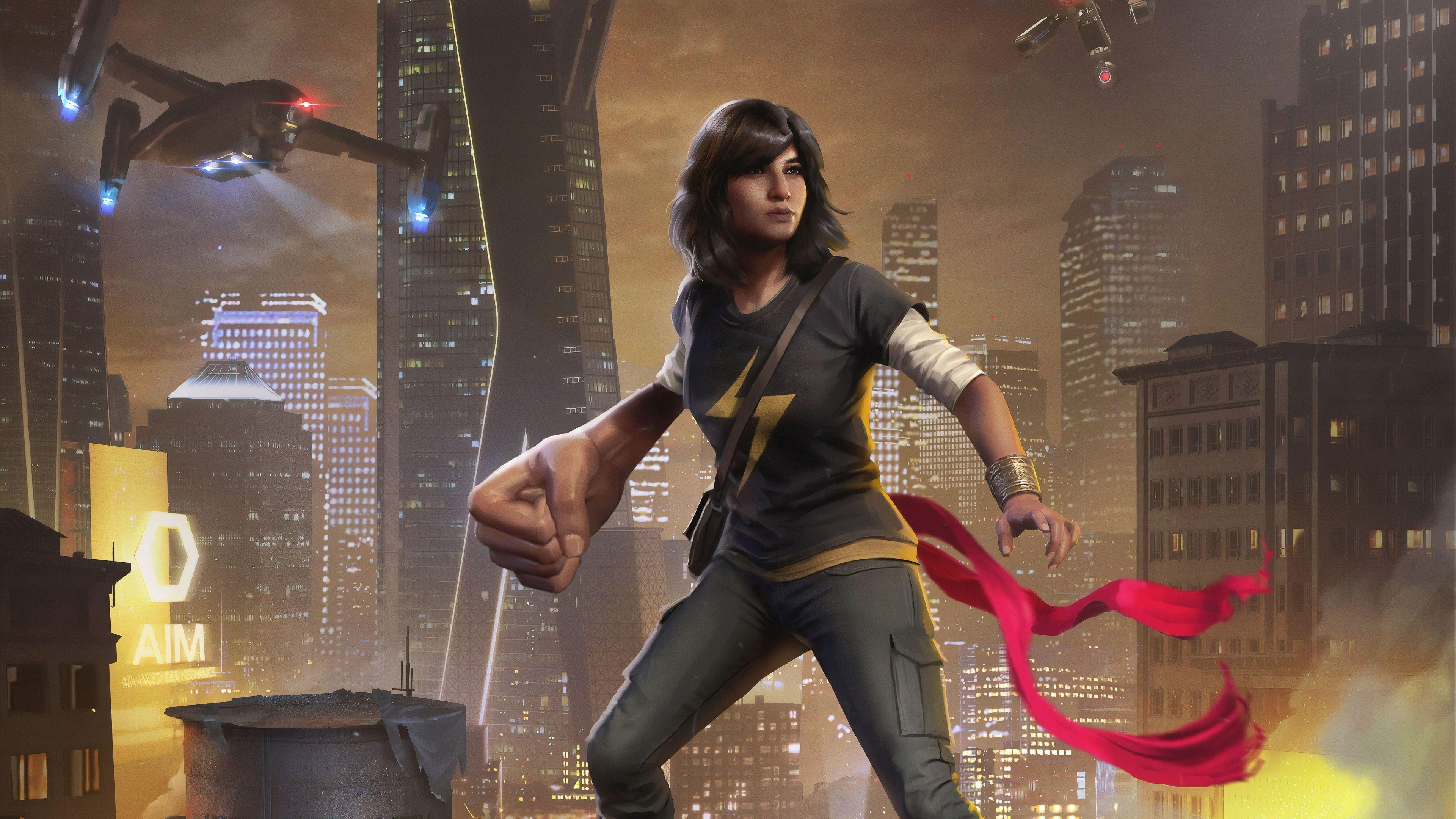 Kamala Khan, Avengers, Comics, 4K, Superheldin, 3840x2160 4K Desktop