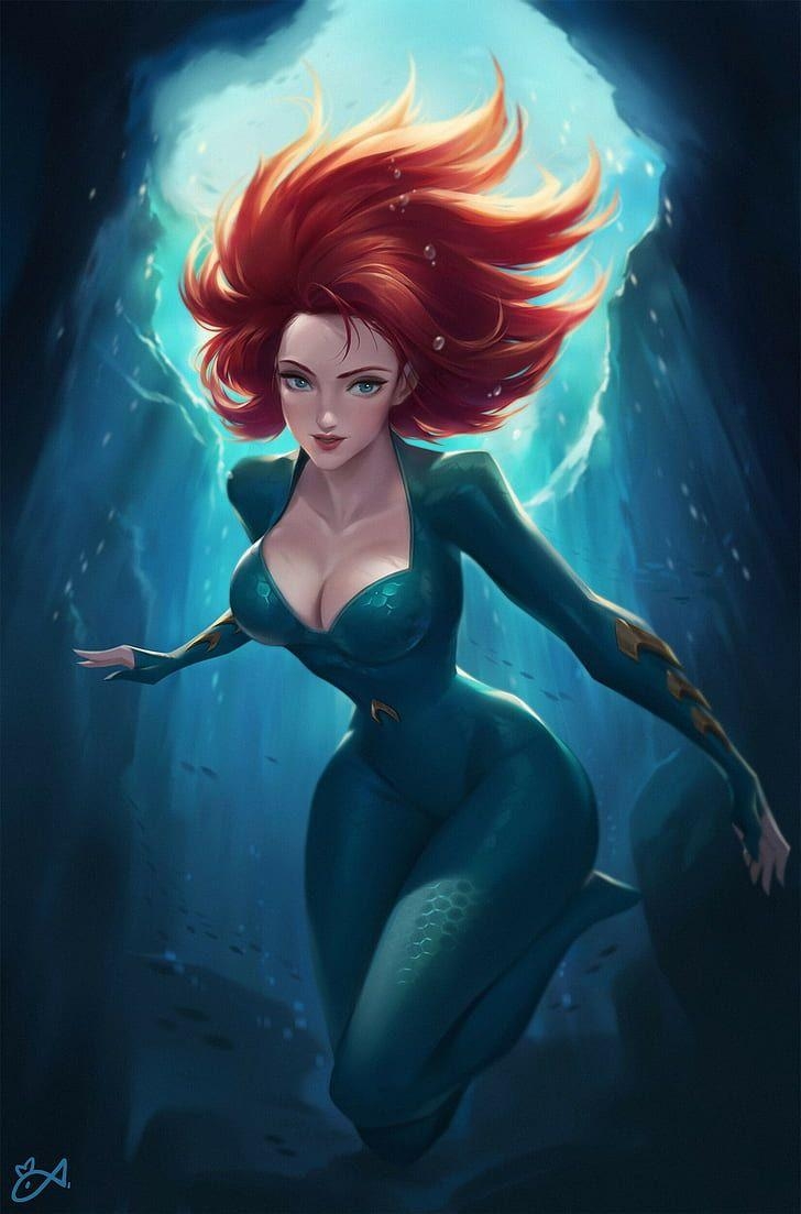 Mera Aquaman, HD, Justice League, DC, Anime, 730x1110 HD Handy