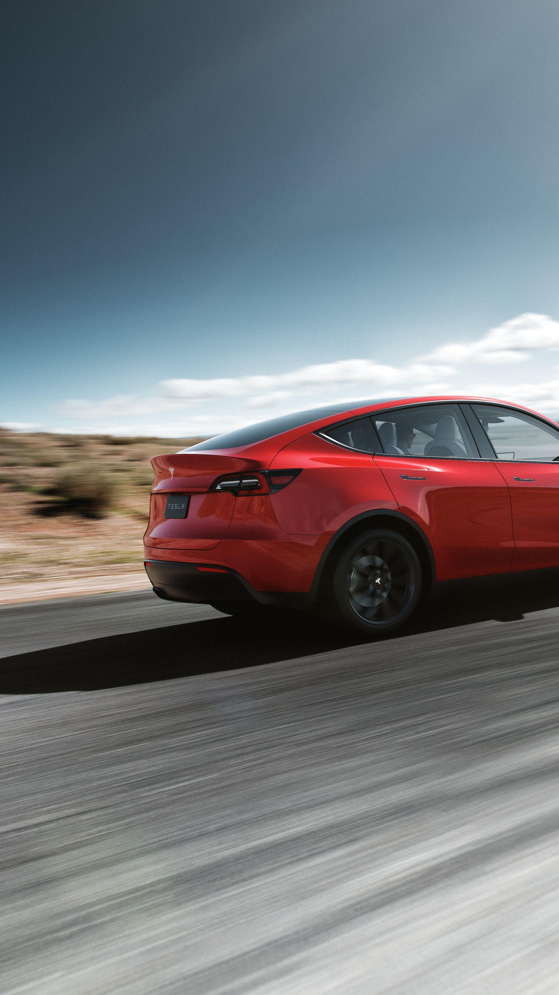 Tesla Model Y, Elektrofahrzeug, 5K Autos, SUV, 2020, 2160x3840 4K Handy