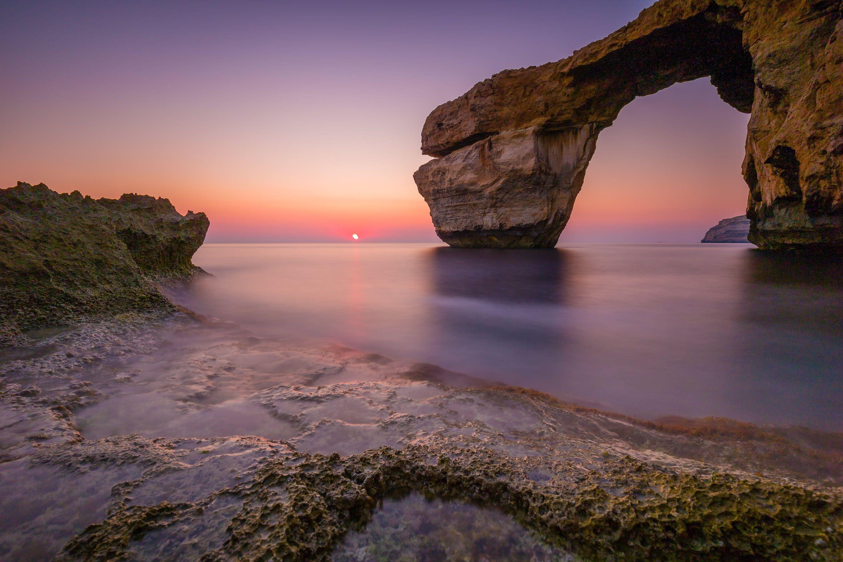 Meerblick, Sonnenuntergang, Gozo, Malta, Fotografie, 2740x1830 HD Desktop