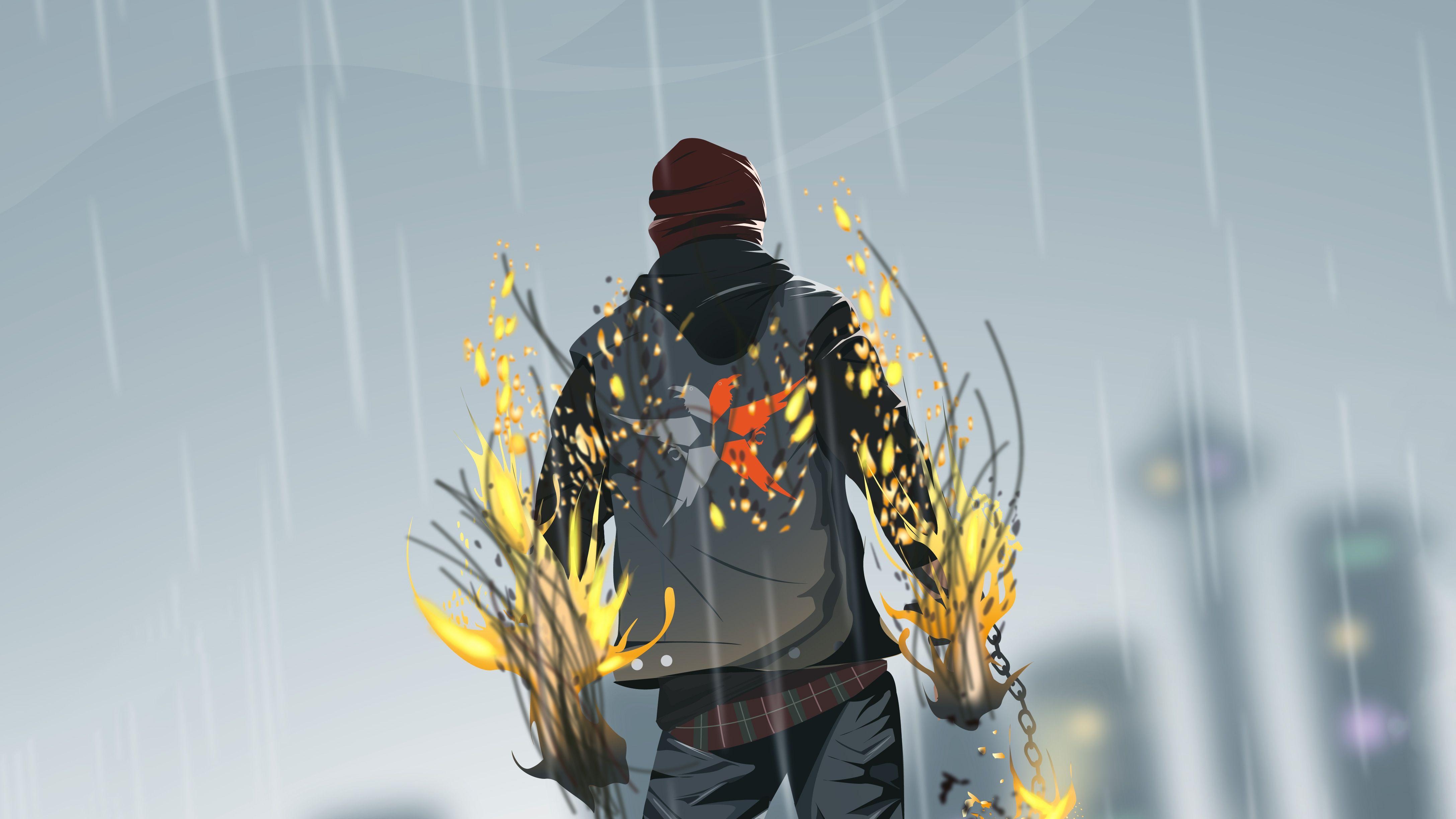 Infamous Second Son, 4K, Gaming, Künstler, PS4, 4350x2450 4K Desktop