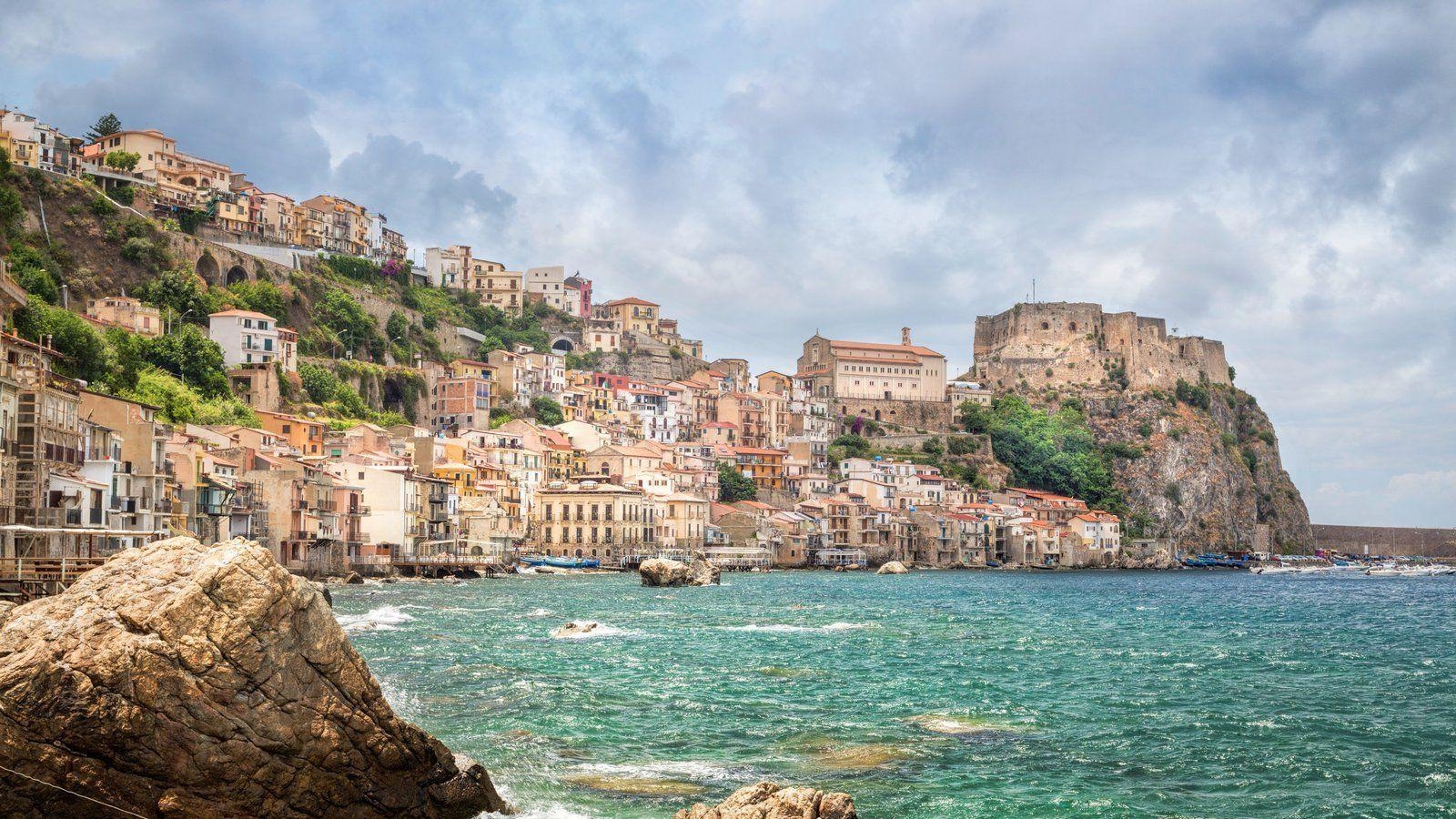 Tropea, Kalabrien, Hintergrund, Italien, Reisen, 1600x900 HD Desktop