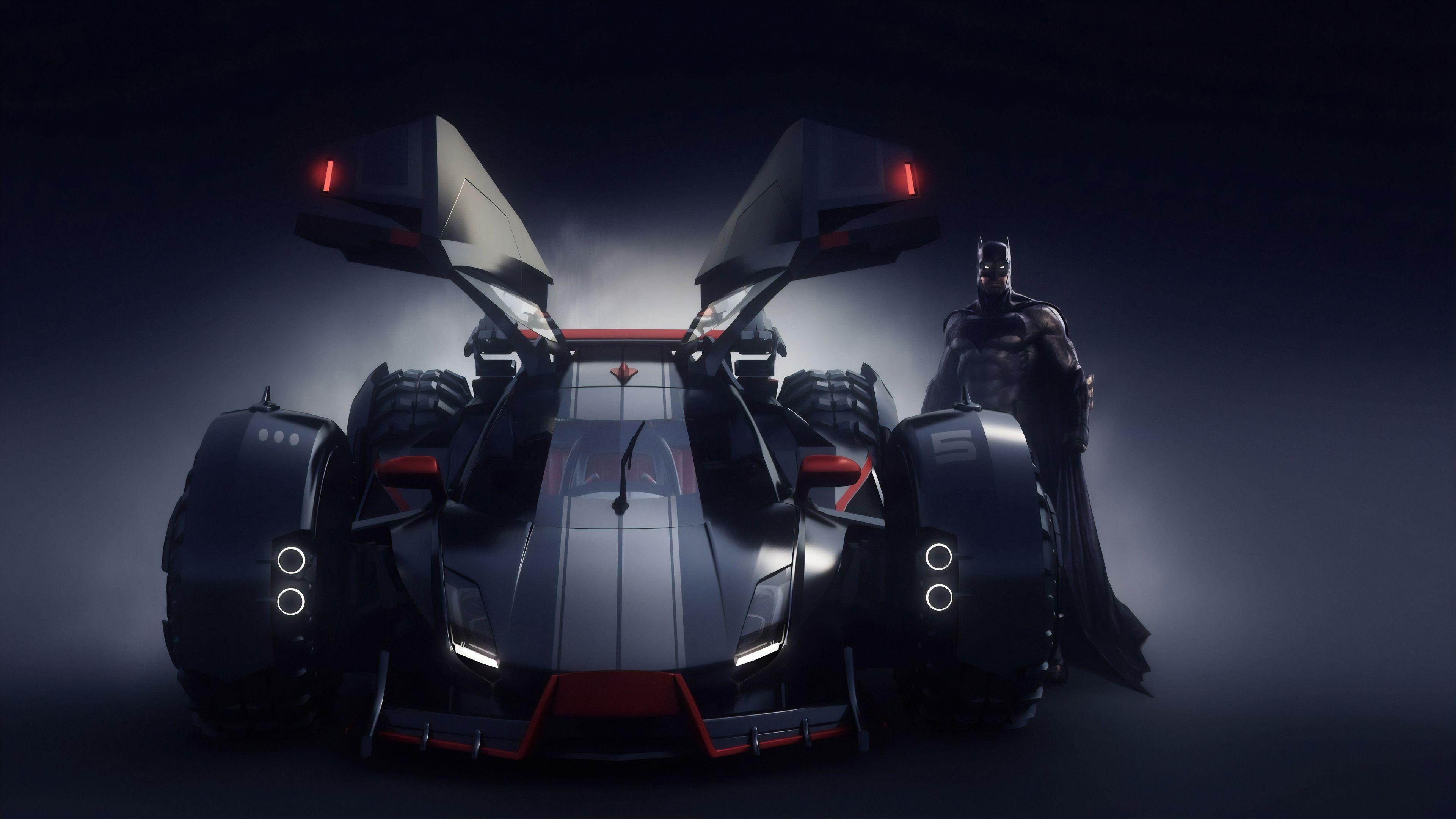 Batman, Batmobile, 4K, Superhelden, HD, 3840x2170 4K Desktop