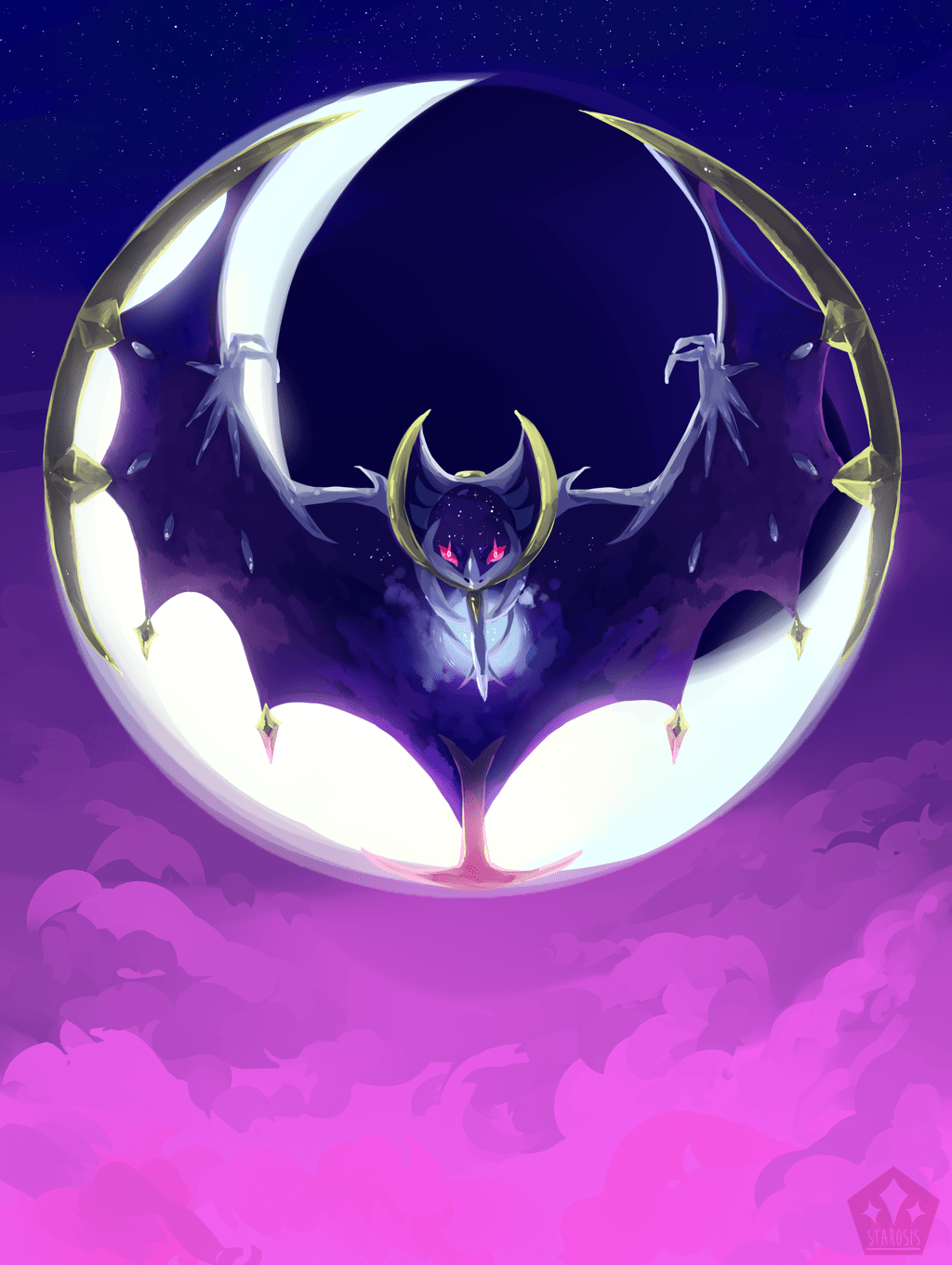 Lunala, Anime, HD, Hintergrundbild, Pokémon, 1030x1370 HD Handy