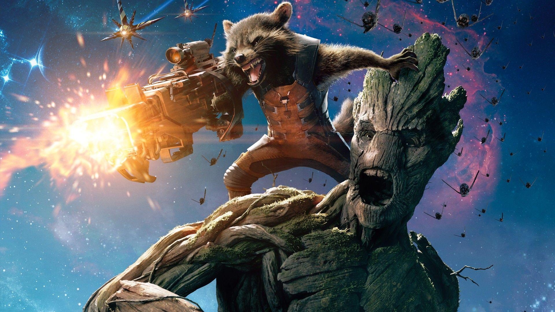 Groot, Filme, Marvel, Wächter der Galaxie, Baumwesen, 1920x1080 Full HD Desktop