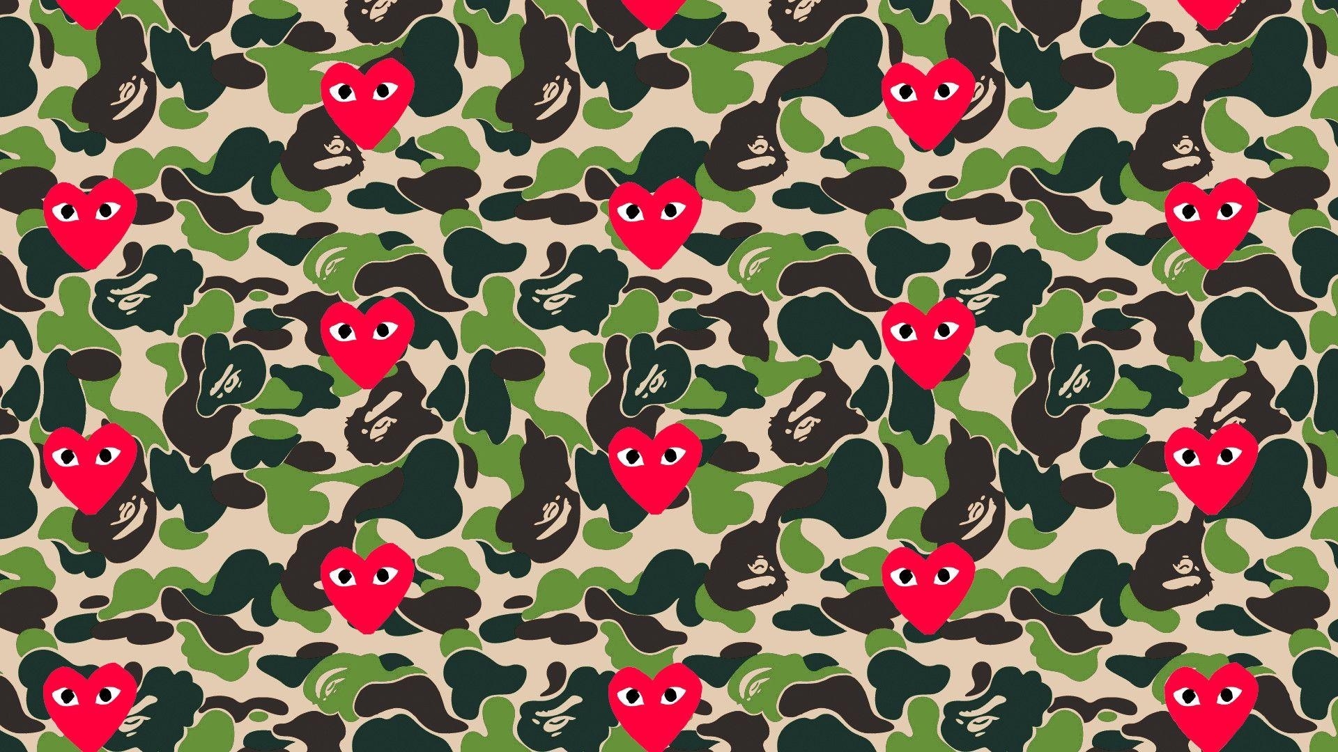 Comme Des Garçons, Bathing Ape, Mode, Design, Hintergrund, 1920x1080 Full HD Desktop