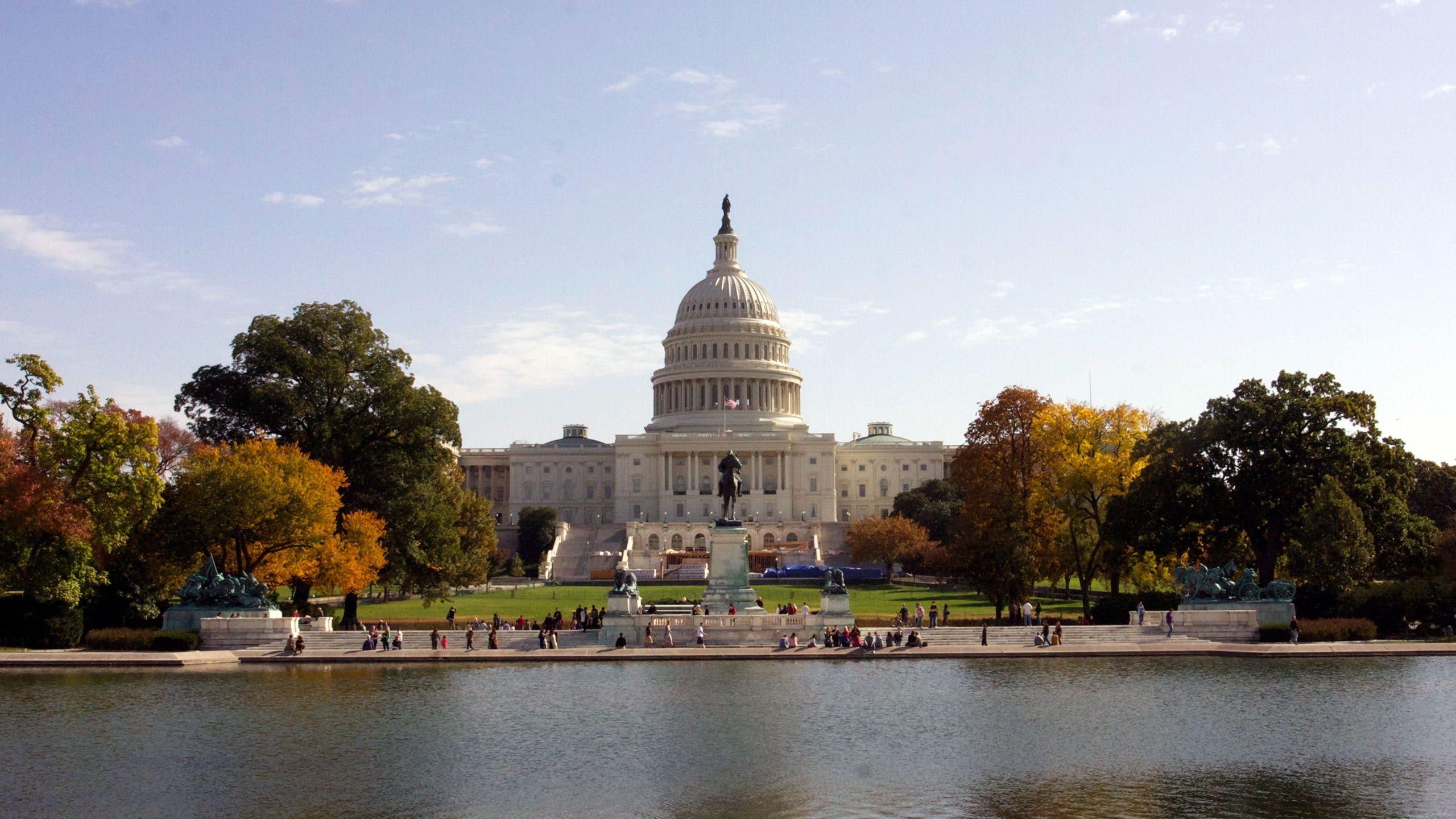 Weißes Haus, Computertapete, Washington, Präsidentensitz, USA, 2560x1440 HD Desktop