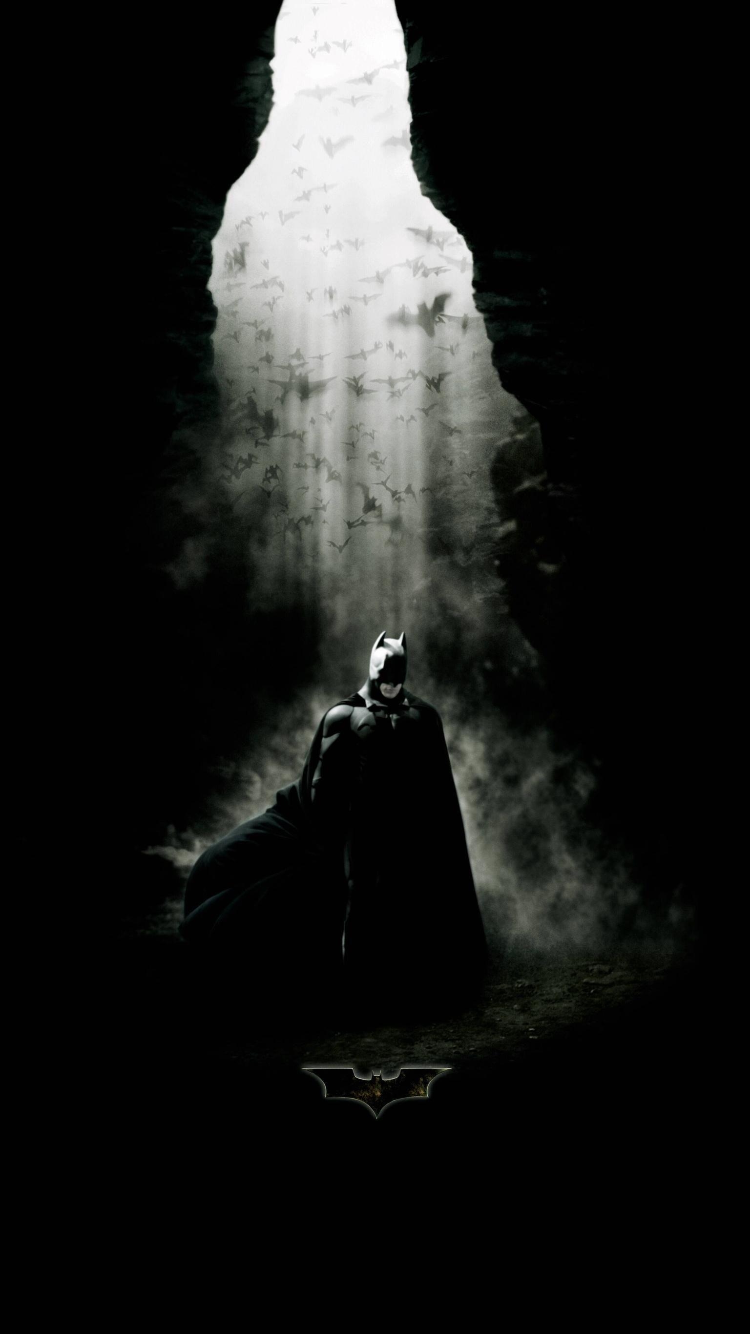 Batman Begins 2005, Handy Hintergrund, Bruce Wayne, Superheld, Filme, 1540x2740 HD Handy