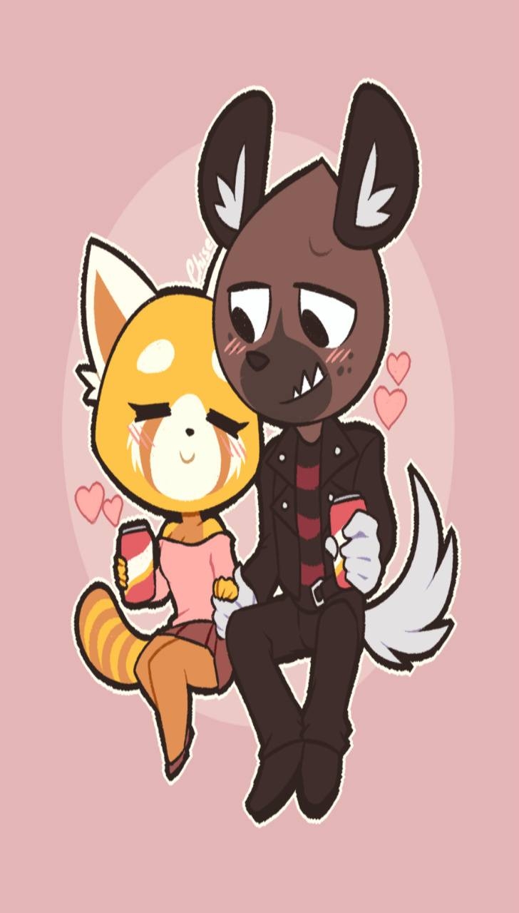 Aggretsuko Café, Luv, Anime, Sanrio, Hintergrund, 730x1280 HD Handy