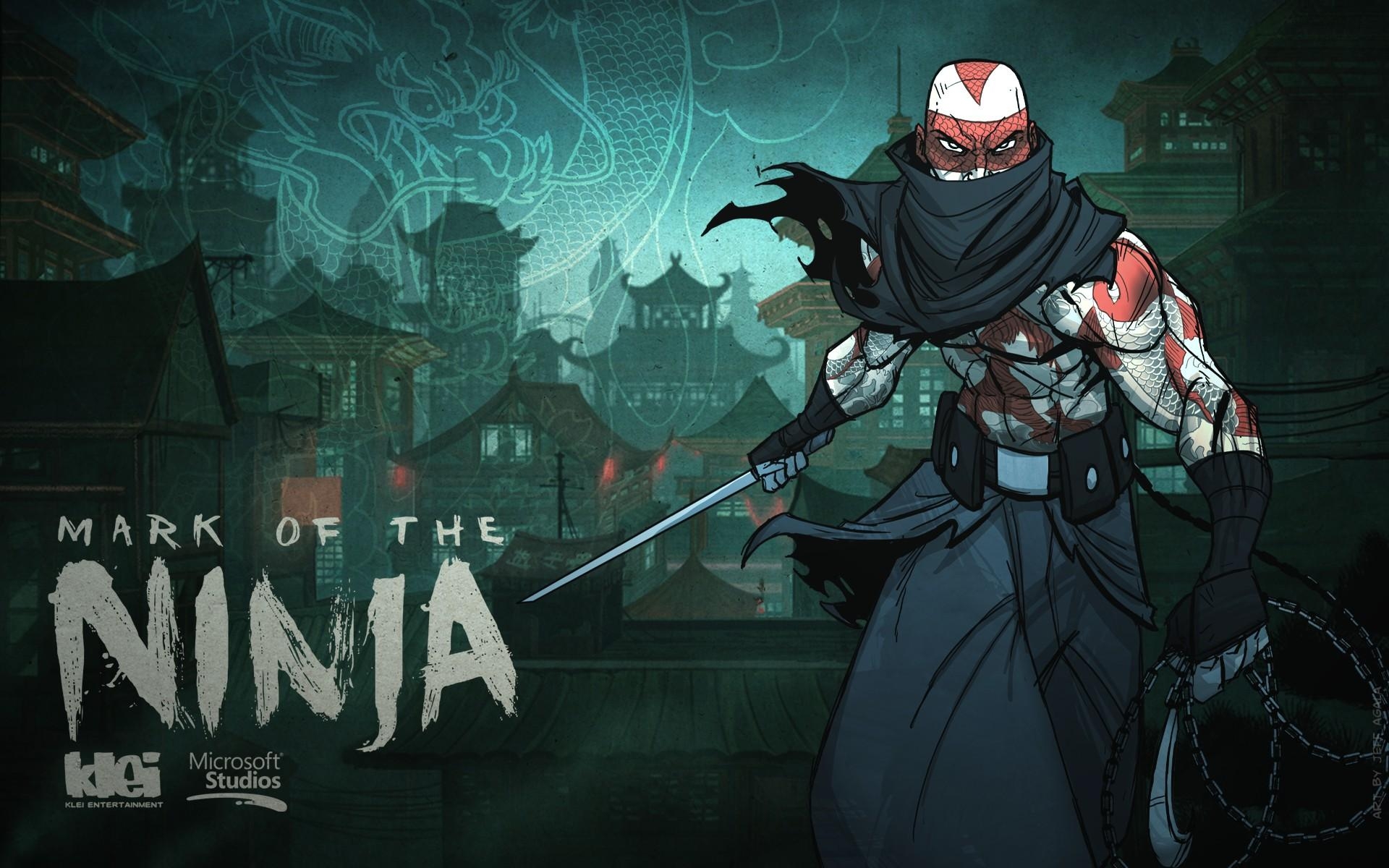 Mark of the Ninja, Videospiele, Kunstwerk, Ninjas, Spiel, 1920x1200 HD Desktop