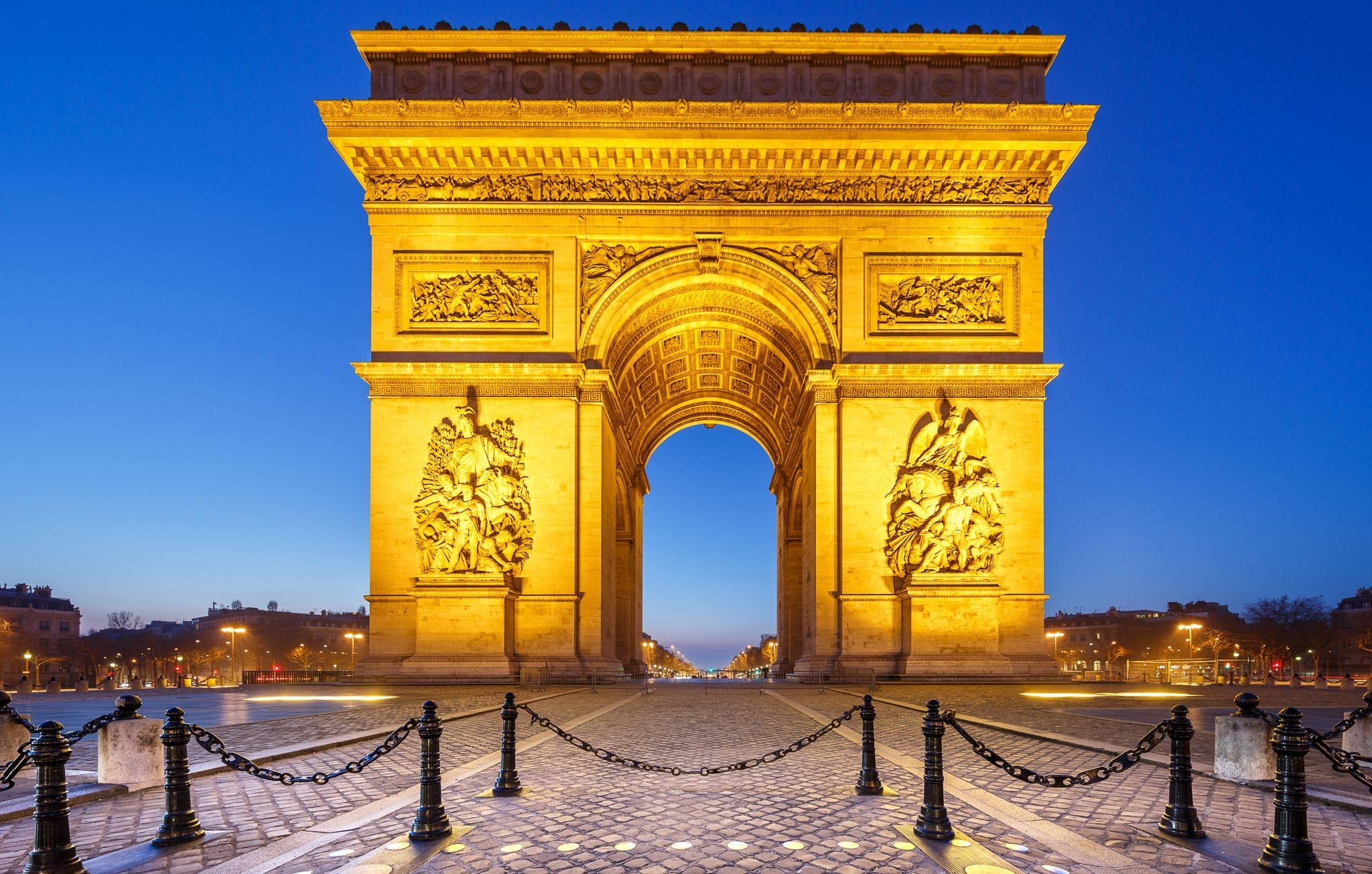 Arc de Triomphe, Bild, Paris, Sehenswürdigkeit, Frankreich, 2050x1310 HD Desktop