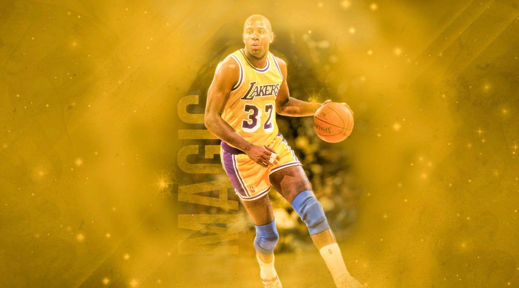 Magic Johnson, High Definition, Lakers, Basketball, Champion, 1800x1000 HD Desktop