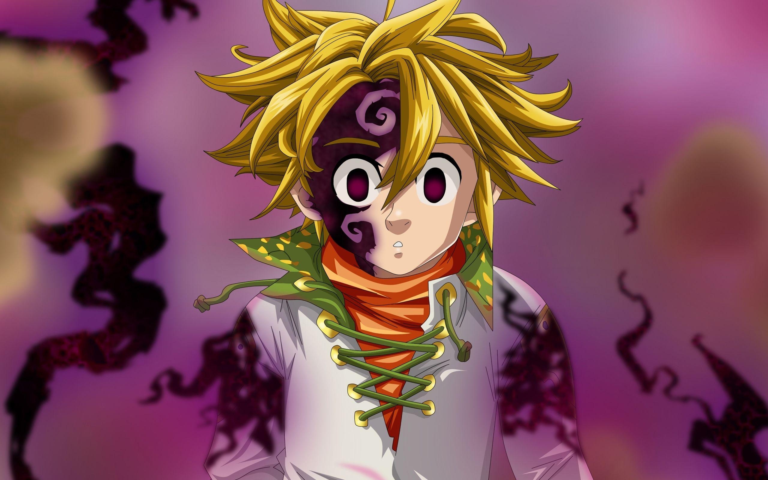 Meliodas, Seven Deadly Sins, Dämon, Anime, Hintergrund, 2560x1600 HD Desktop