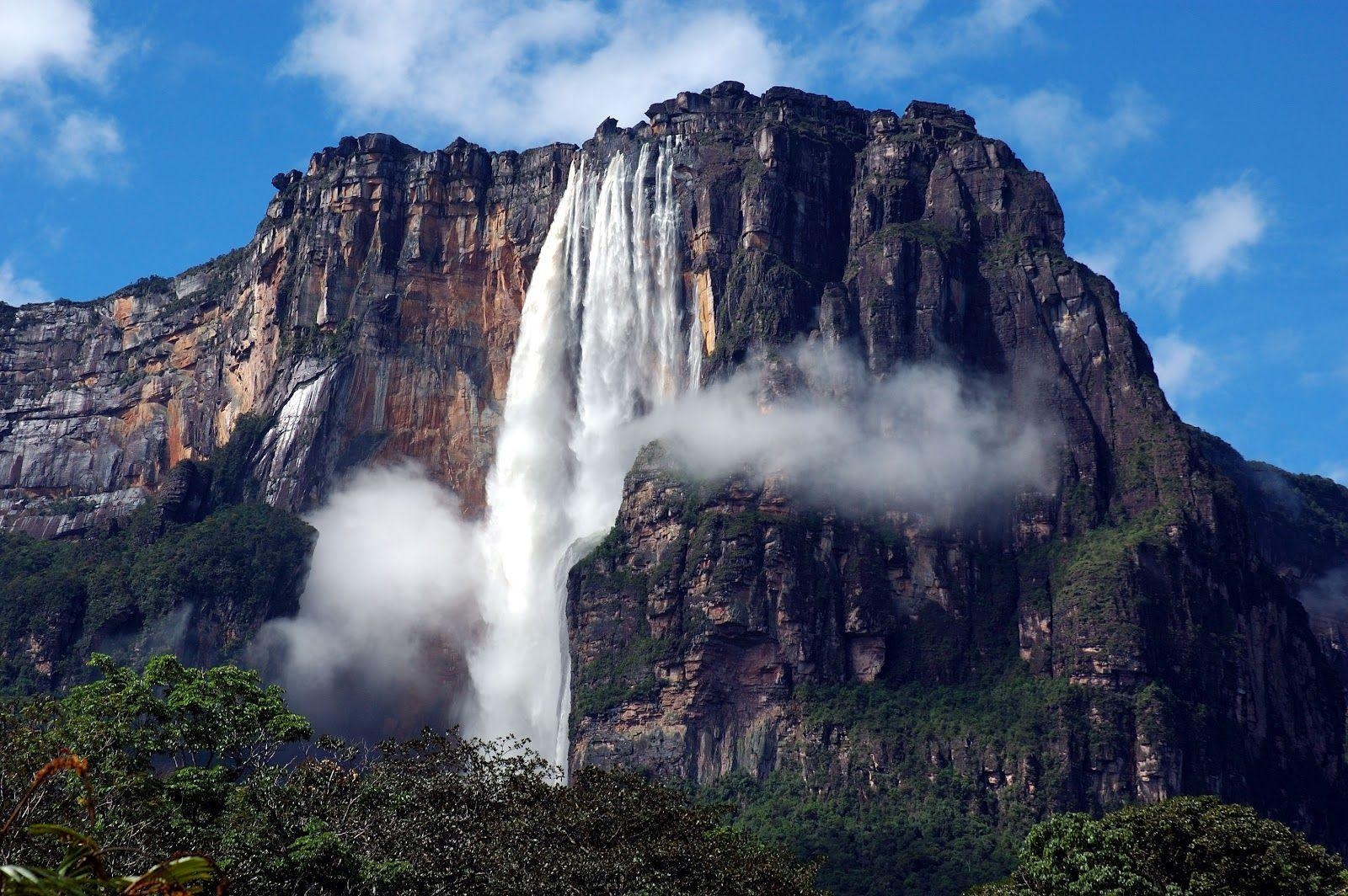 Angel Falls, Wasserfall, Hintergrundbild, Natur, Wunderschön, 1600x1070 HD Desktop