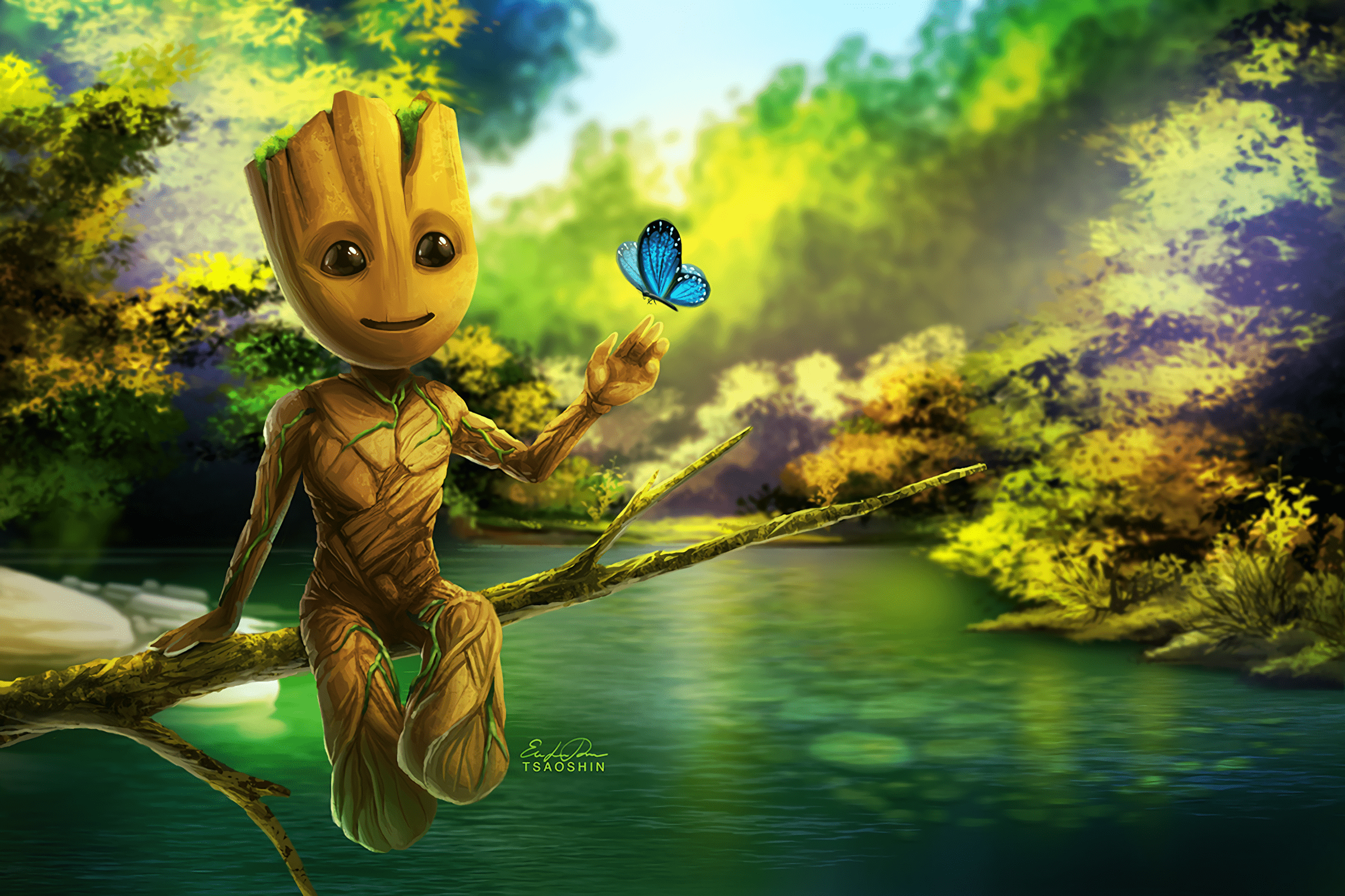 Groot, HD, Hintergrund, Marvel, Filme, 2400x1600 HD Desktop