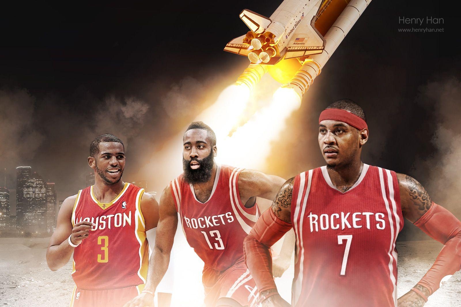 Houston Rockets, Melo, Basketball, Team, Wallpaper, 1600x1070 HD Desktop