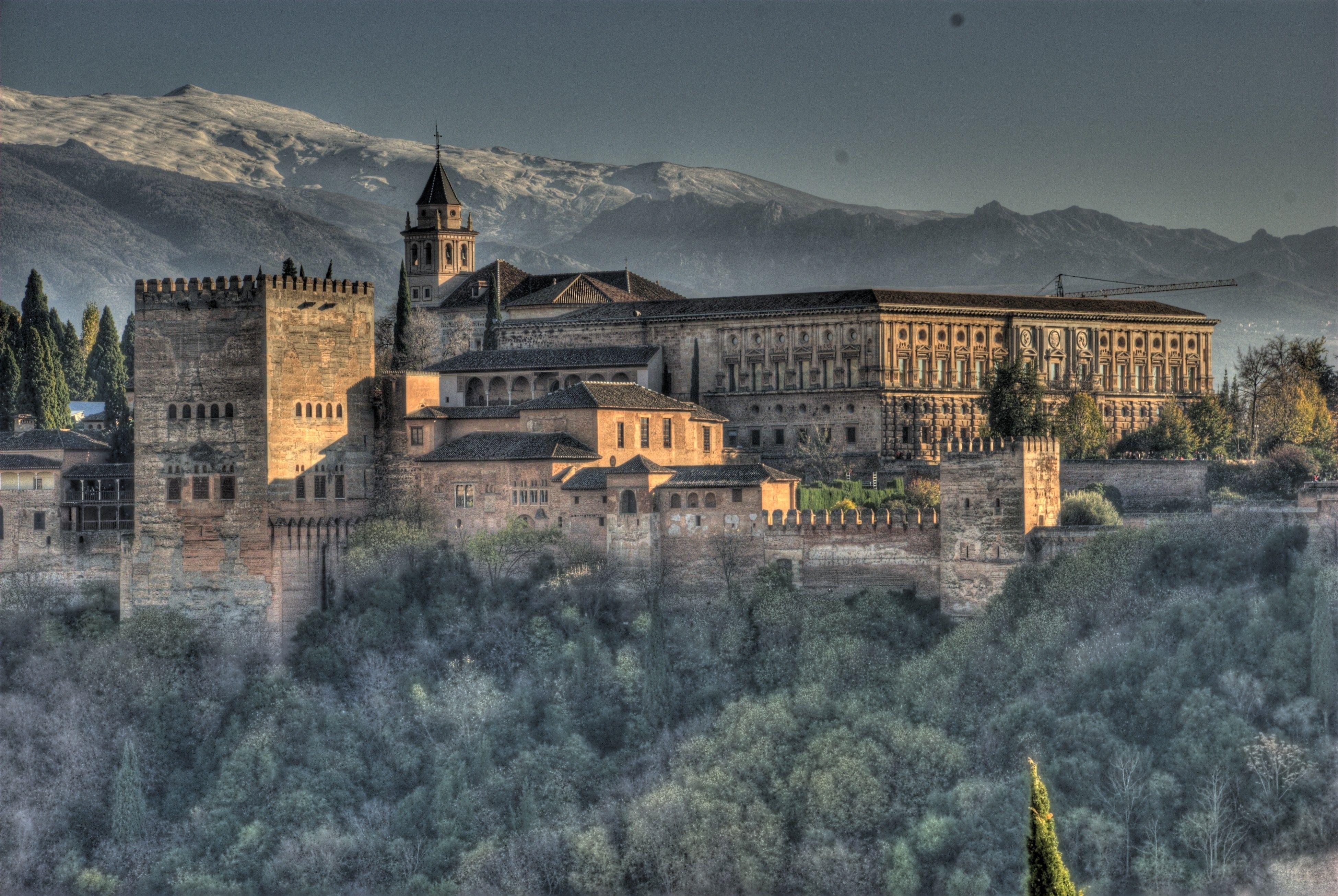 Alhambra, Palast, Granada, Spanien, Touristenziel, 3900x2620 4K Desktop