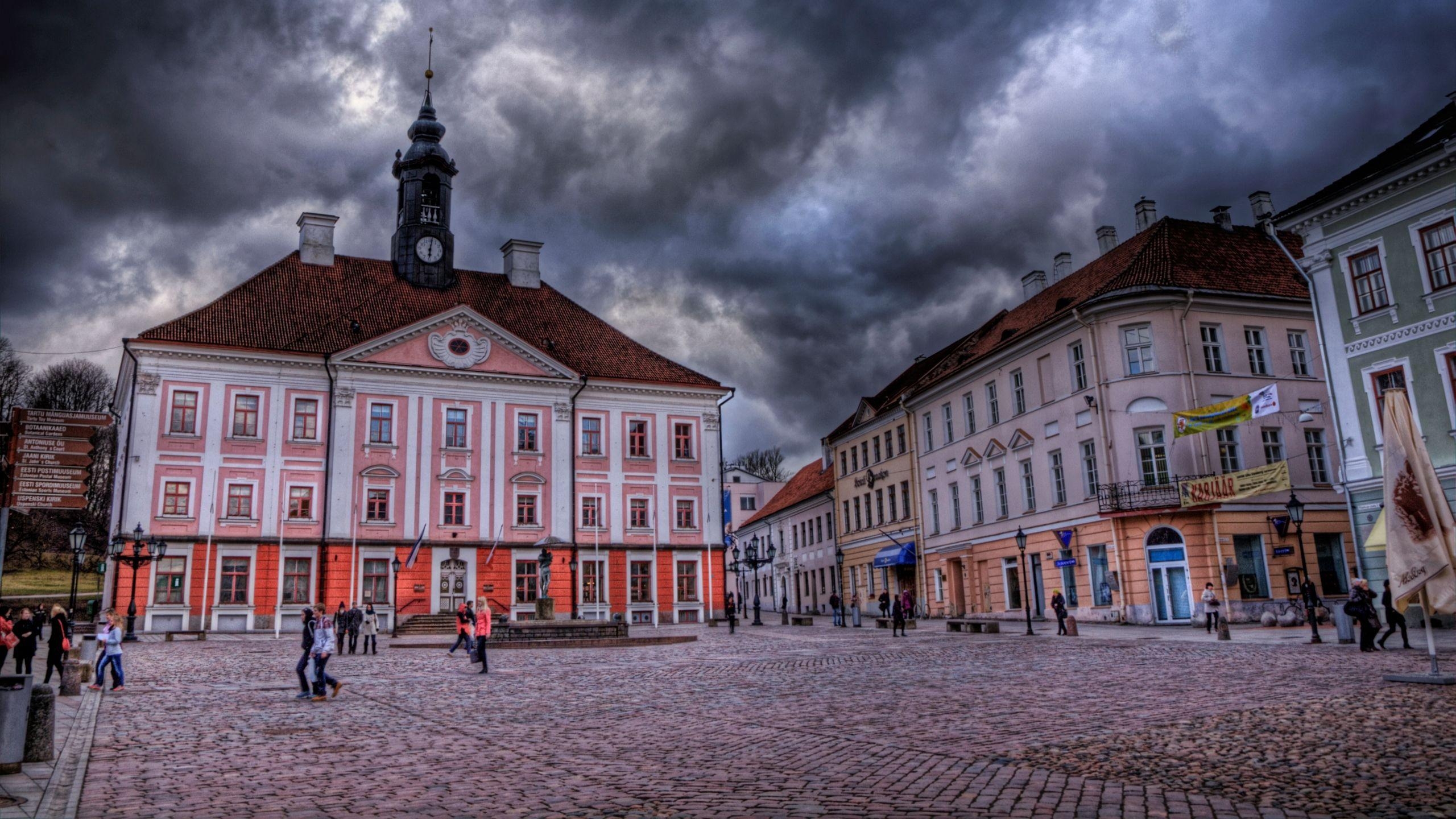 Estland Städte, Flüsse, Architektur, Natur, Reisen, 2560x1440 HD Desktop