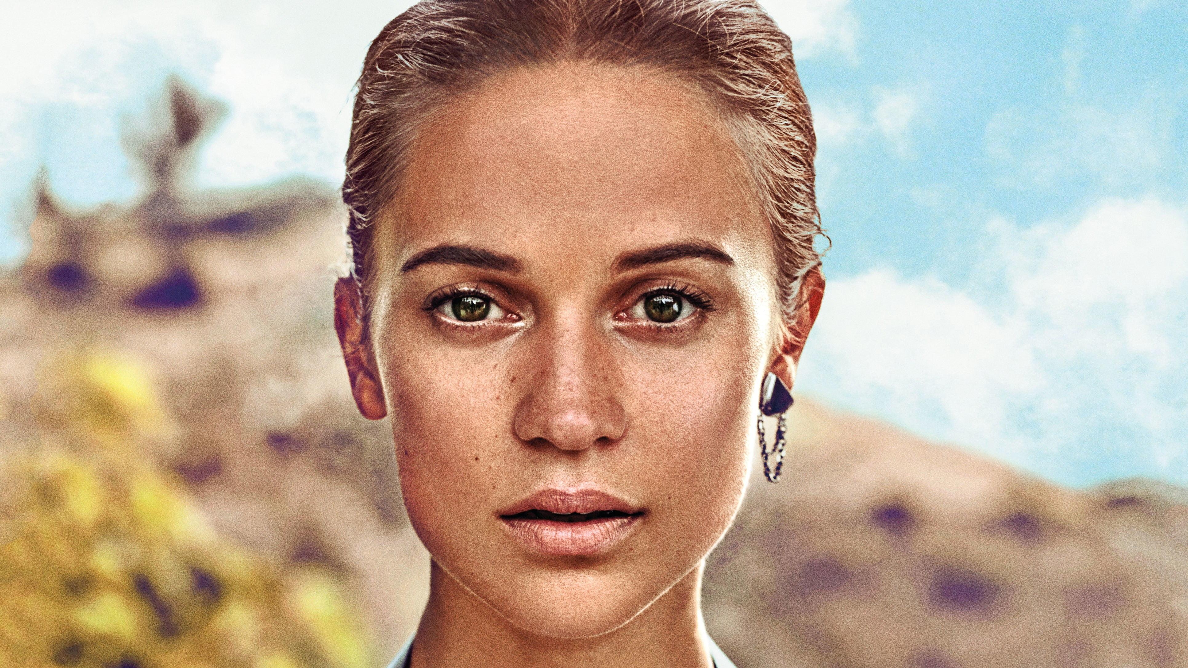 Frauengesicht, Alicia Vikander, Vogue 2018, HD, 3870x2180 4K Desktop