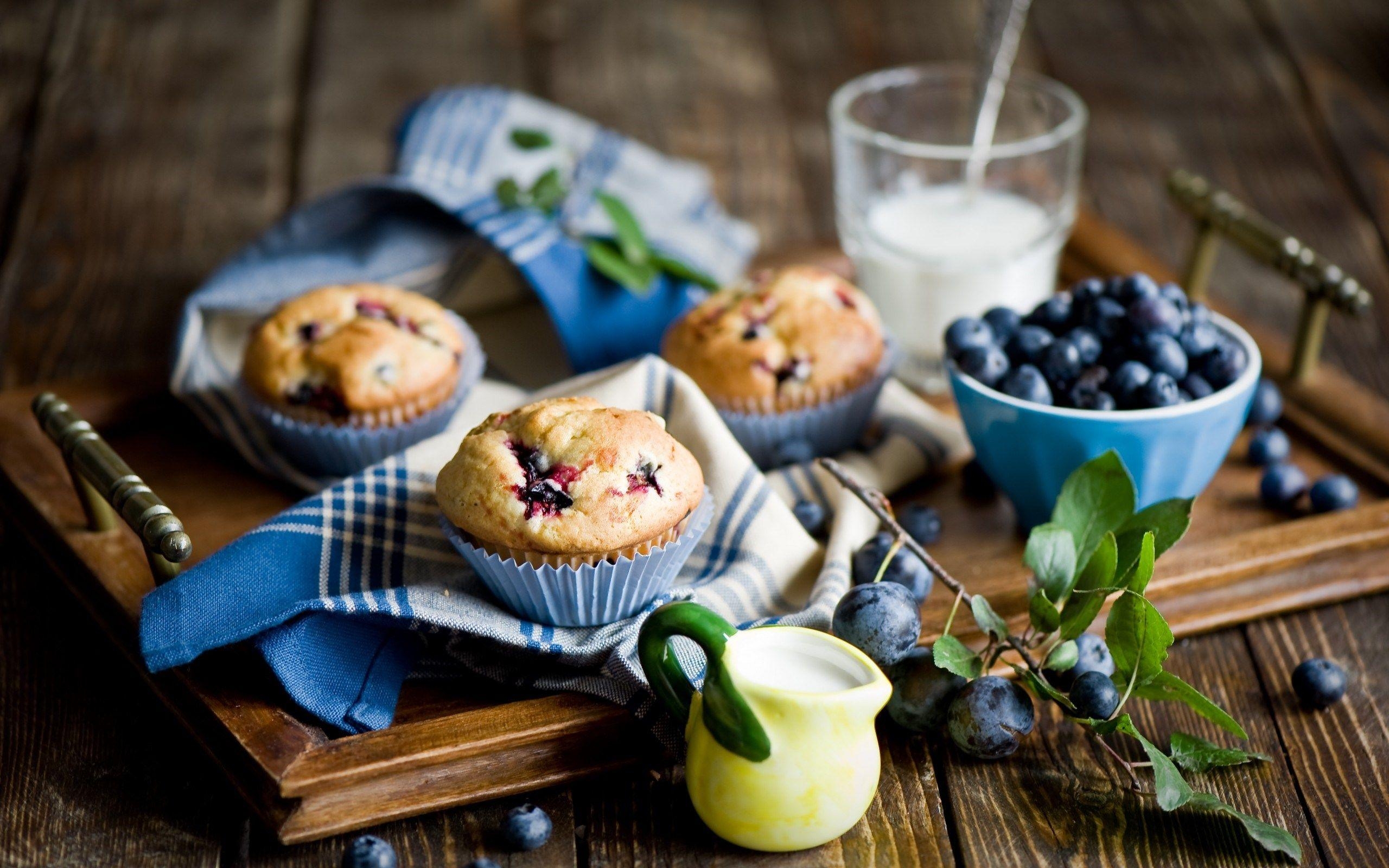 Download, Blaubeermuffins, Hintergrund, Lecker, Bild, 2560x1600 HD Desktop