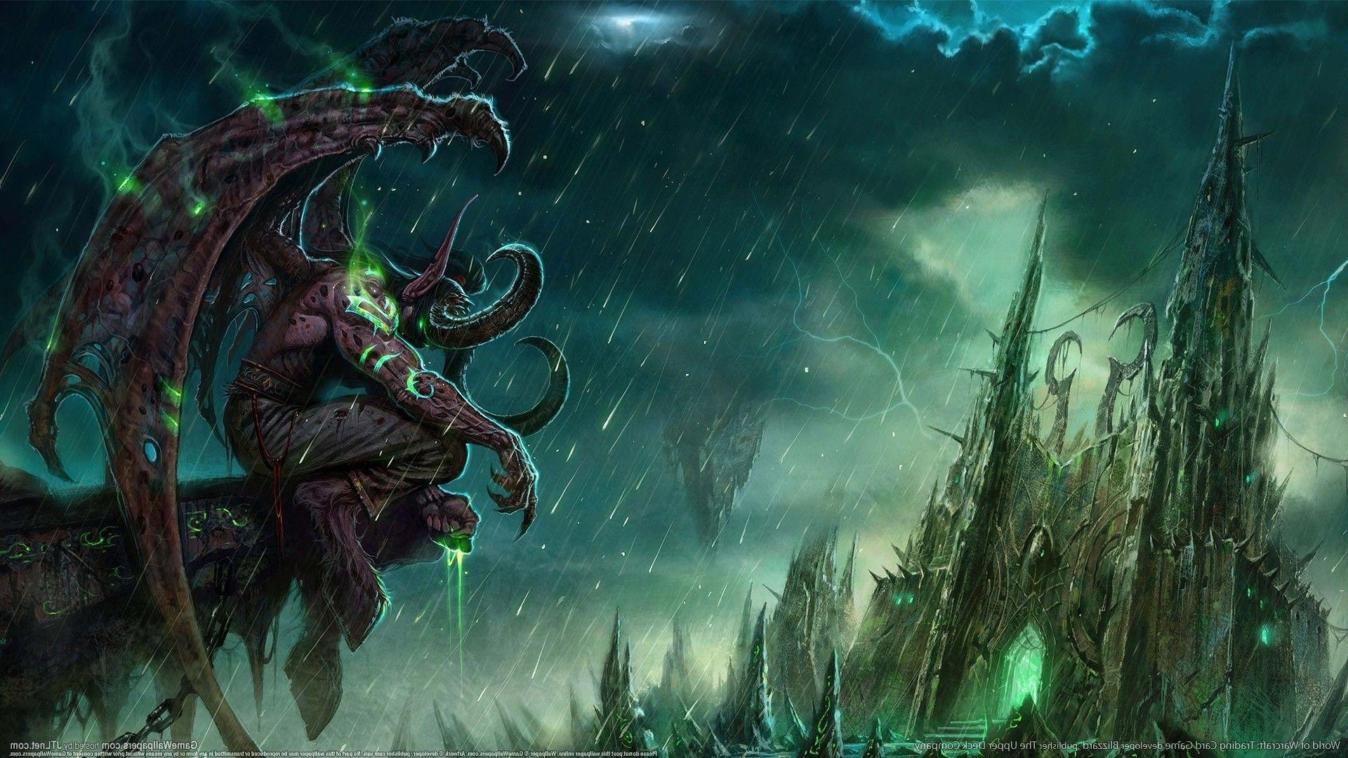 Illidan Stormrage, Warcraft, Dämonenjäger, Fantasy, Blizzard, 1920x1080 Full HD Desktop