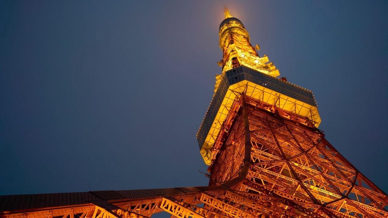 Nachtansicht, Tokyo Tower, Japan, Bild, Ästhetik, 1280x720 HD Desktop