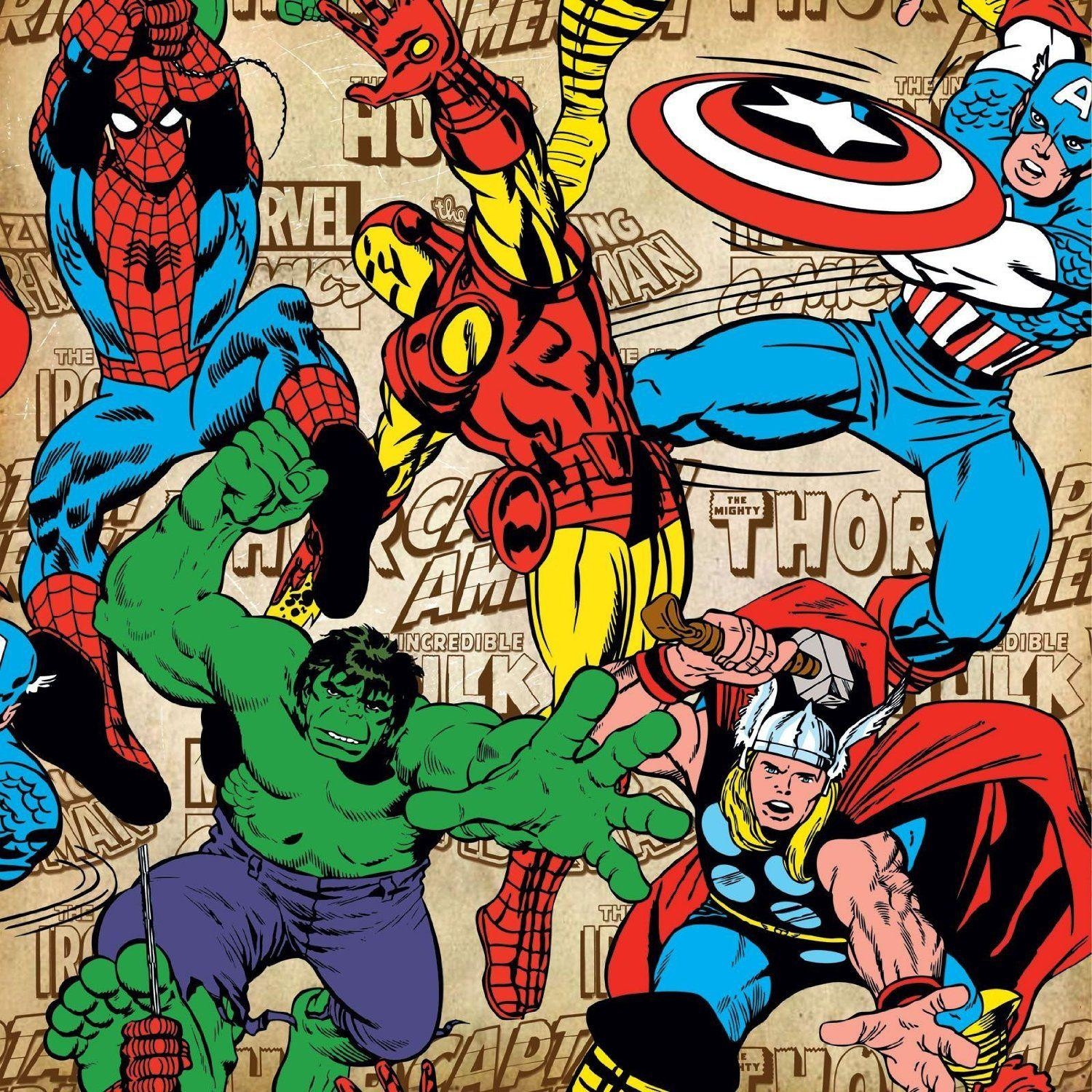 Marvel Superhelden, Wallpaper, Grafik, Comics, Helden, 1500x1500 HD Handy