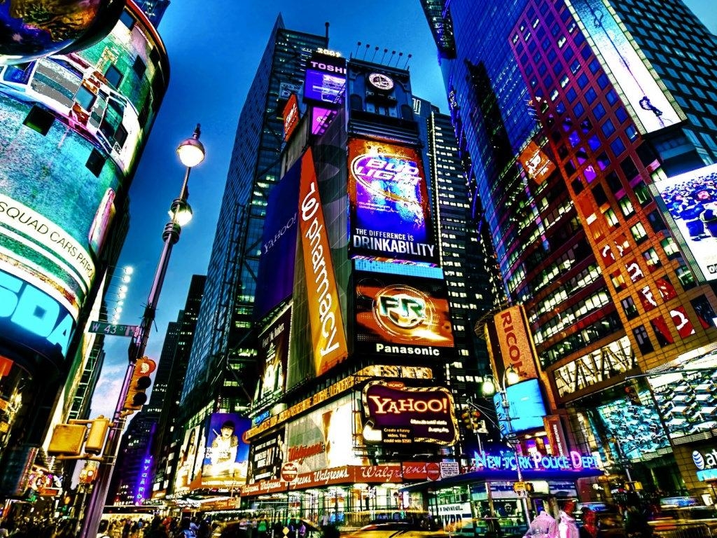 Times Square, HD, Desktop, kostenlos, Hintergrund, 1030x770 HD Desktop