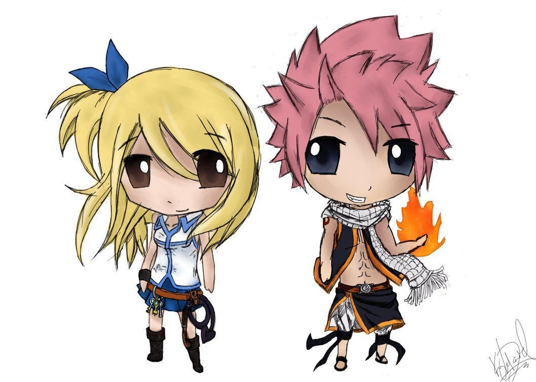 Chibi Fairy Tail, Anime, Natsu, Lucy, Manga, 1060x760 HD Desktop