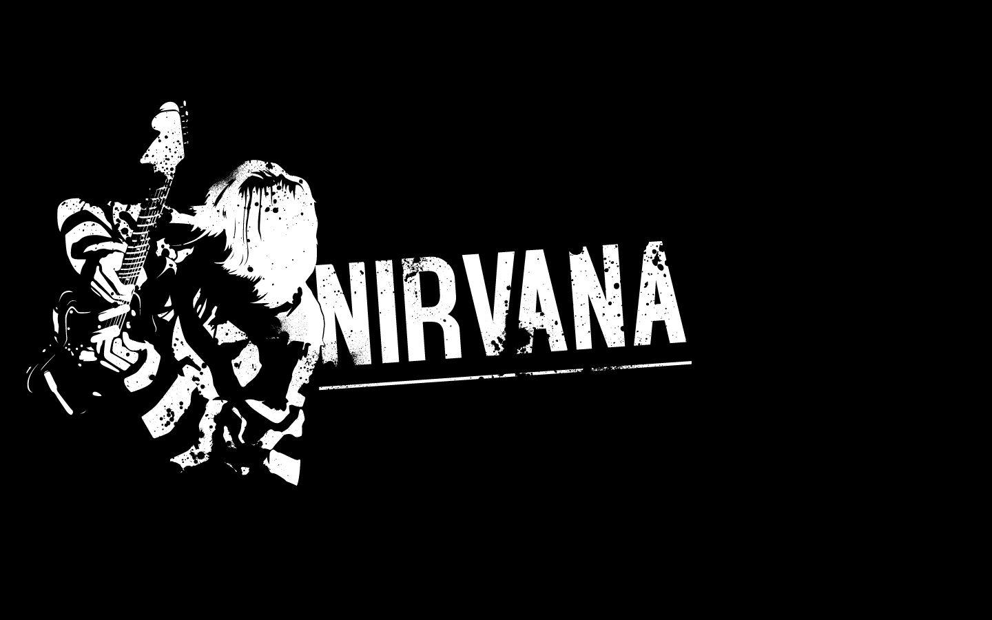 Nirvana, Schwarzweiß, Grunge, HD, Musik, 1440x900 HD Desktop