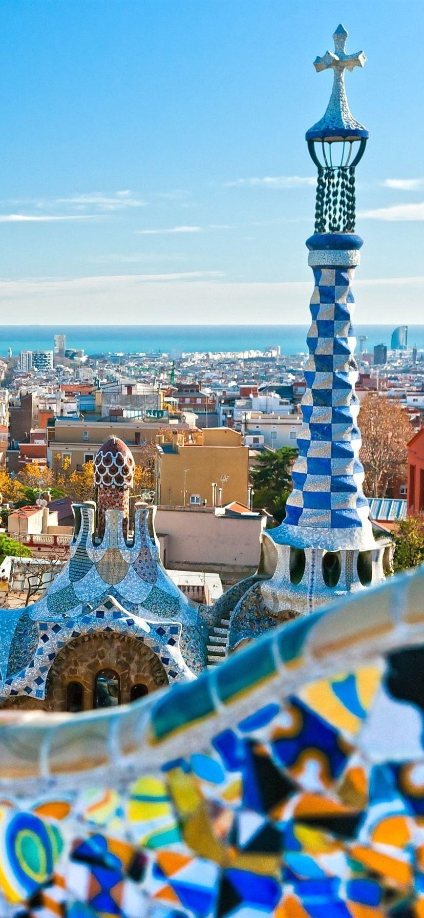 Barcelona Gebäude, Turm, Stadtbild, Spanien, iPhone, 830x1800 HD Handy