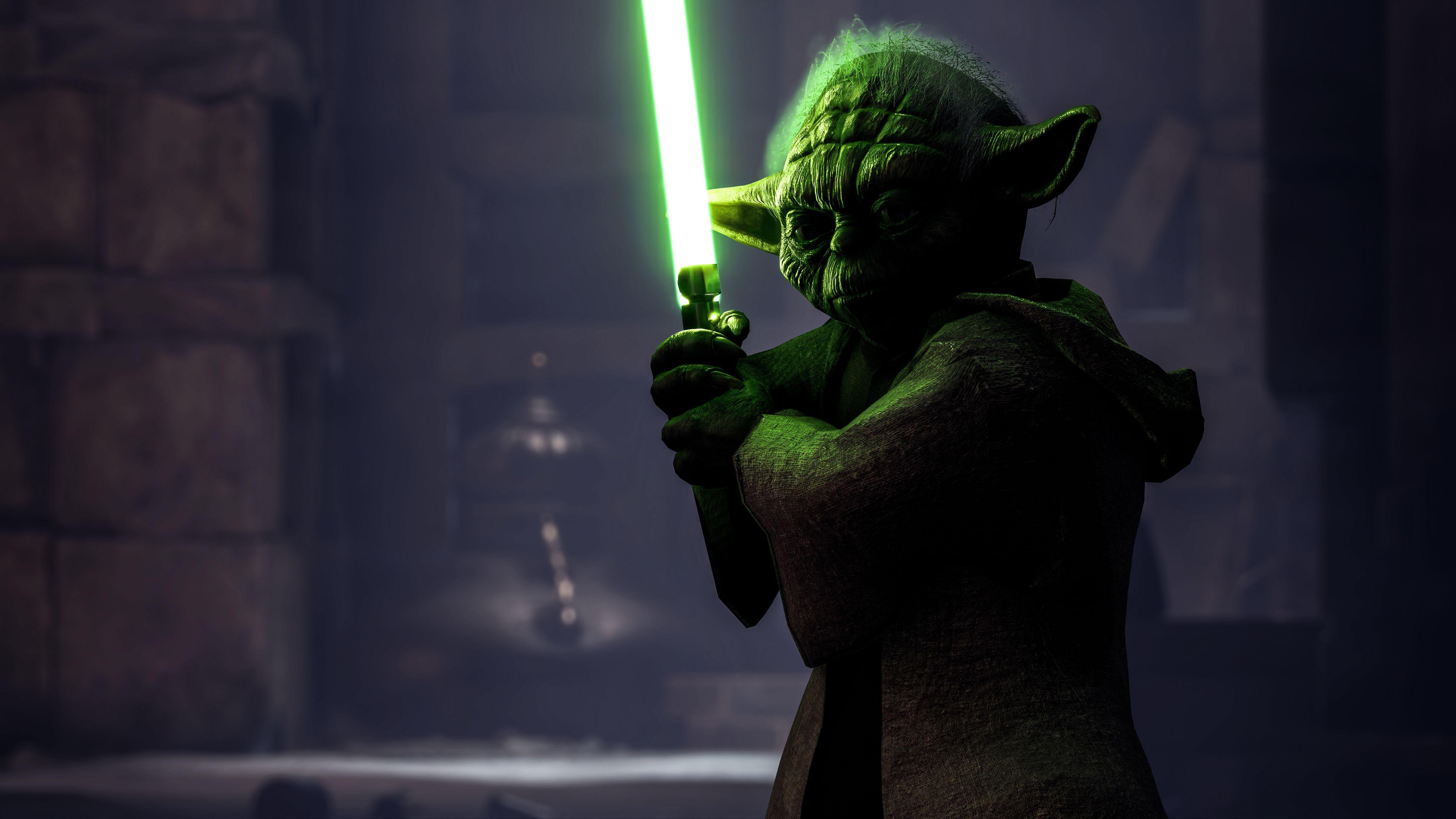 Yoda, Star Wars, Battlefront II, 8K, Jedi, 5120x2880 4K Desktop