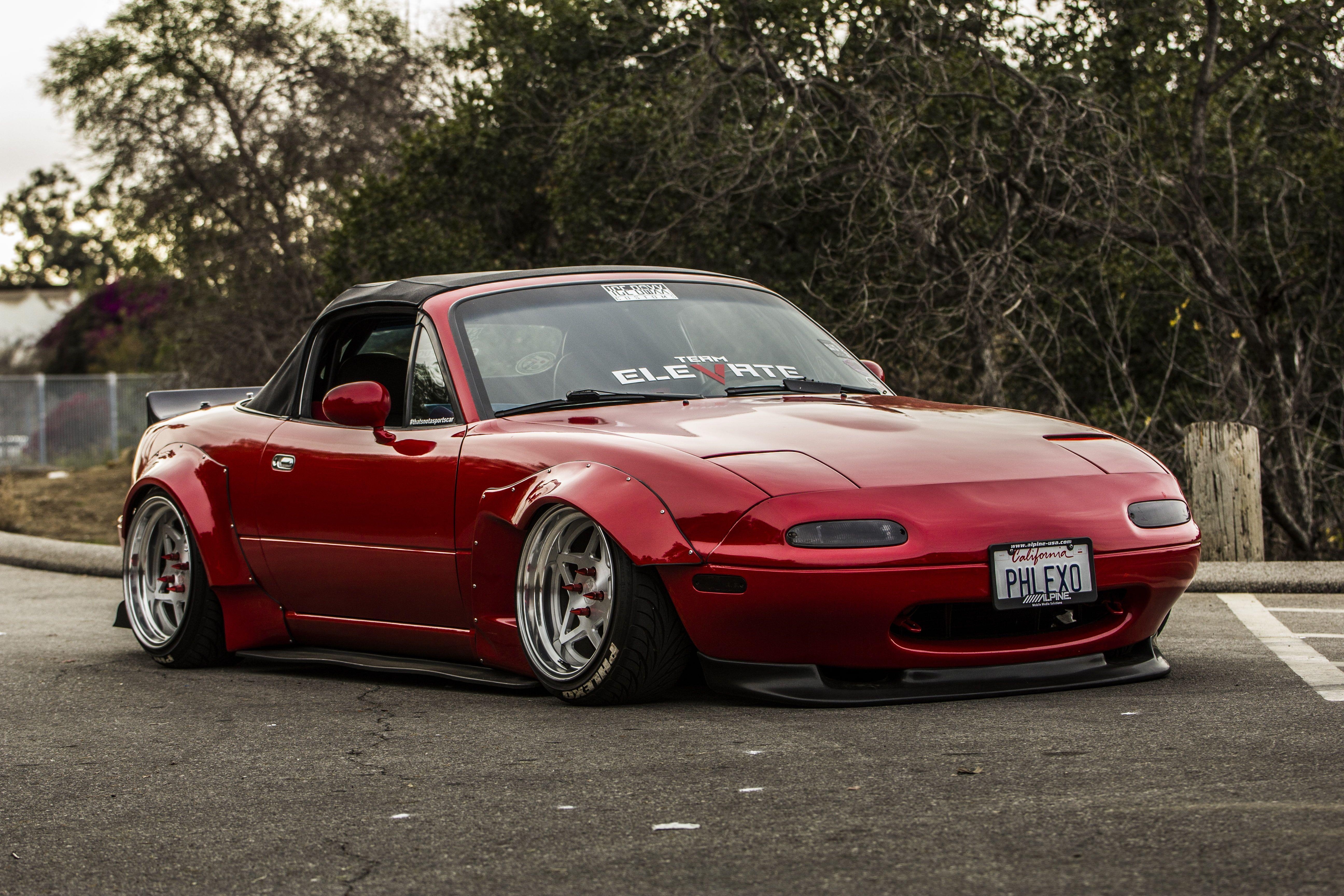 Mazda MX-5, Miata, Widebody, Rocket Bunny, Los Angeles, 5190x3460 4K Desktop