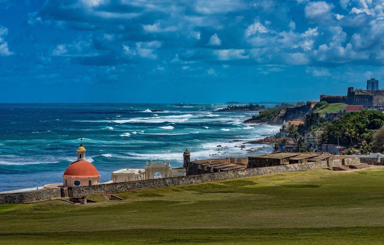 Puerto Rico, Meer, Ozean, Küste, San Juan, 1340x850 HD Desktop