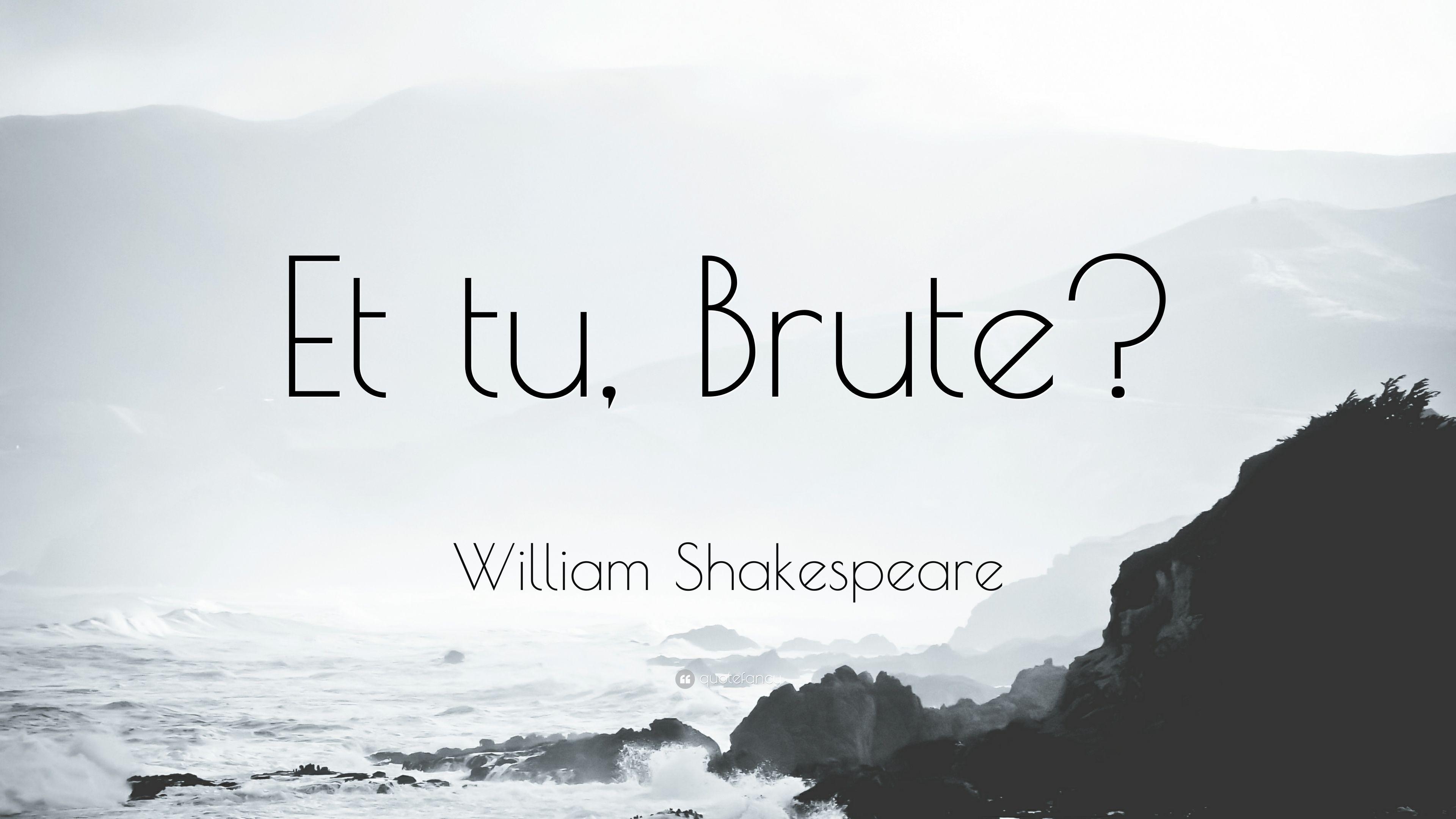 William Shakespeare, Zitat, Et tu Brute, Bild, Tragödie, 3840x2160 4K Desktop