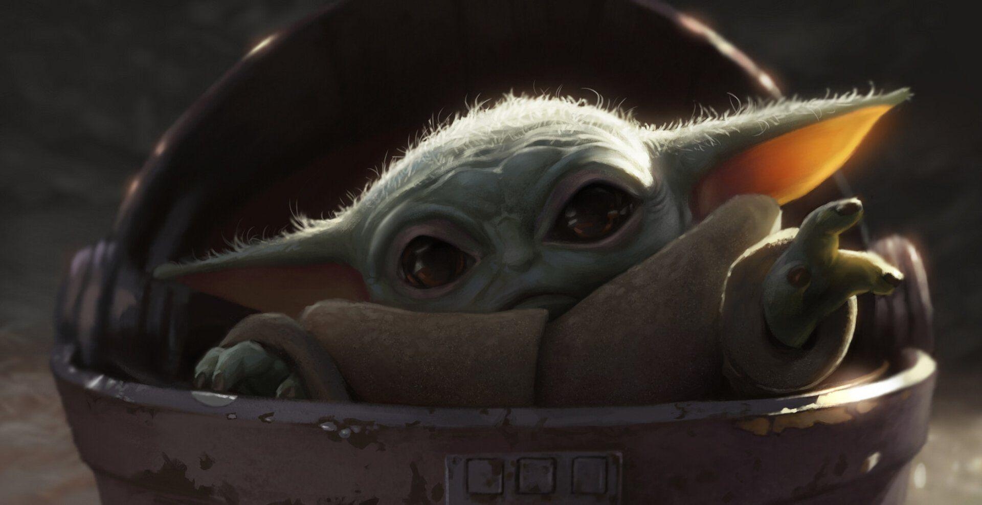 Baby Yoda, HD, Hintergrund, Star Wars, Mandalorian, 1920x990 HD Desktop