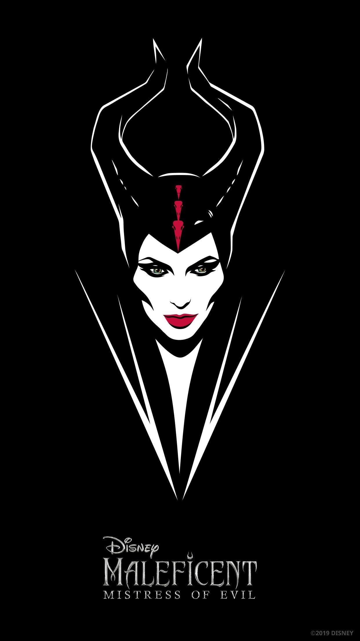 Maleficent Film, Märchen, Mobile Hintergrund, Angelina Jolie, 1250x2210 HD Handy