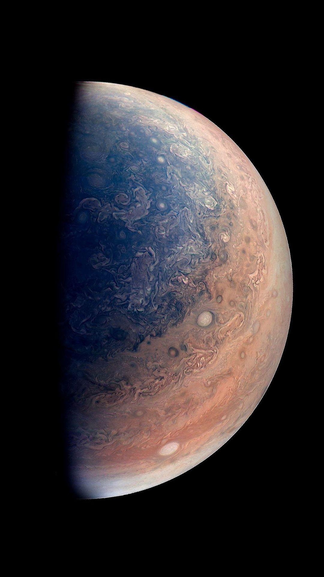 Jupiter, Planet, NASA Juno, Raumfahrt, iPhone, 1080x1920 Full HD Handy