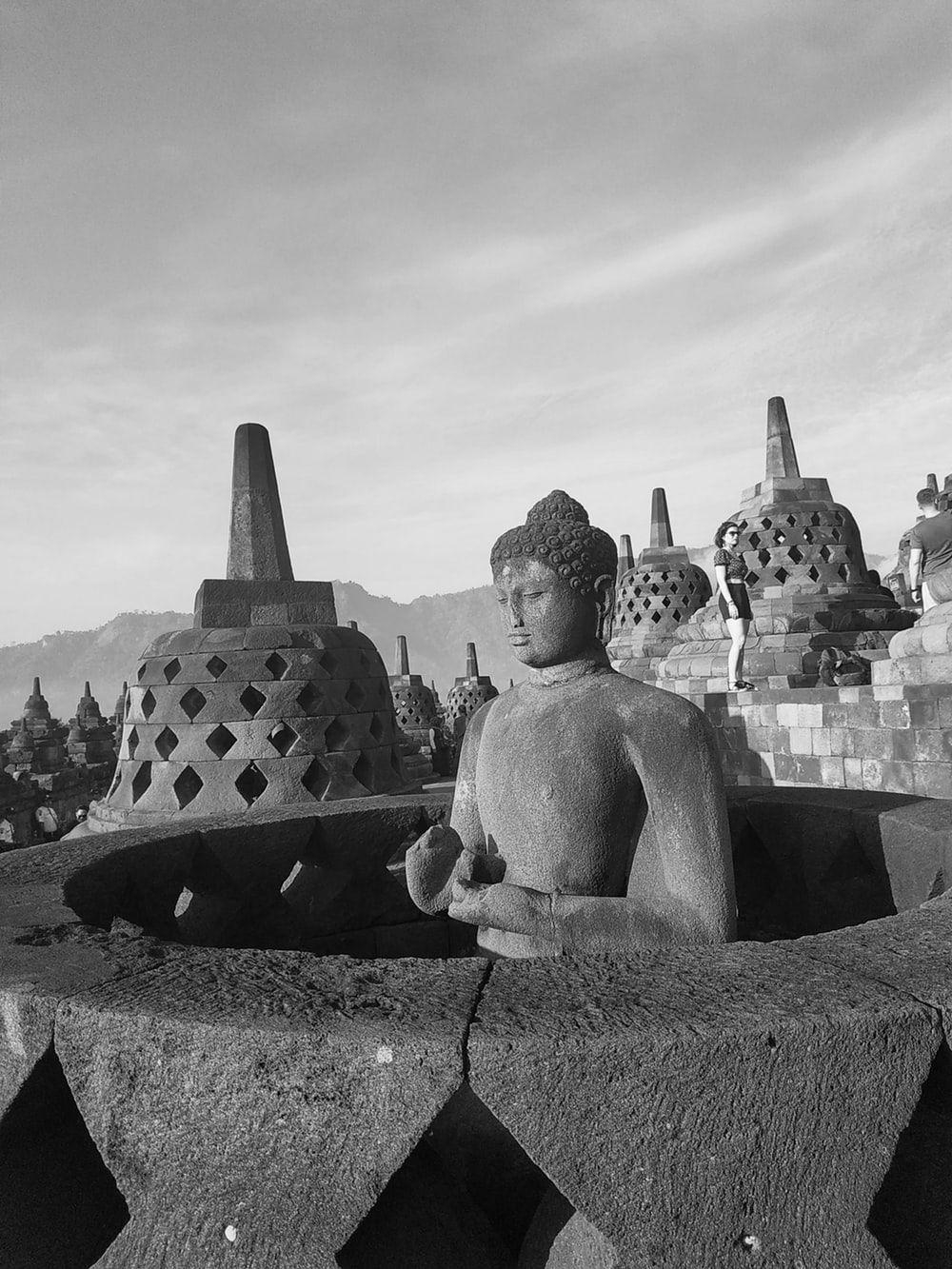 Borobudur Tempel, Indonesien, Bild Herunterladen, Kostenlos, Buddhismus, 1000x1340 HD Handy