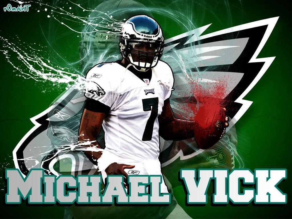 Michael Vick, Sport Hintergrund, NFL, Football, Athlet, 1030x770 HD Desktop