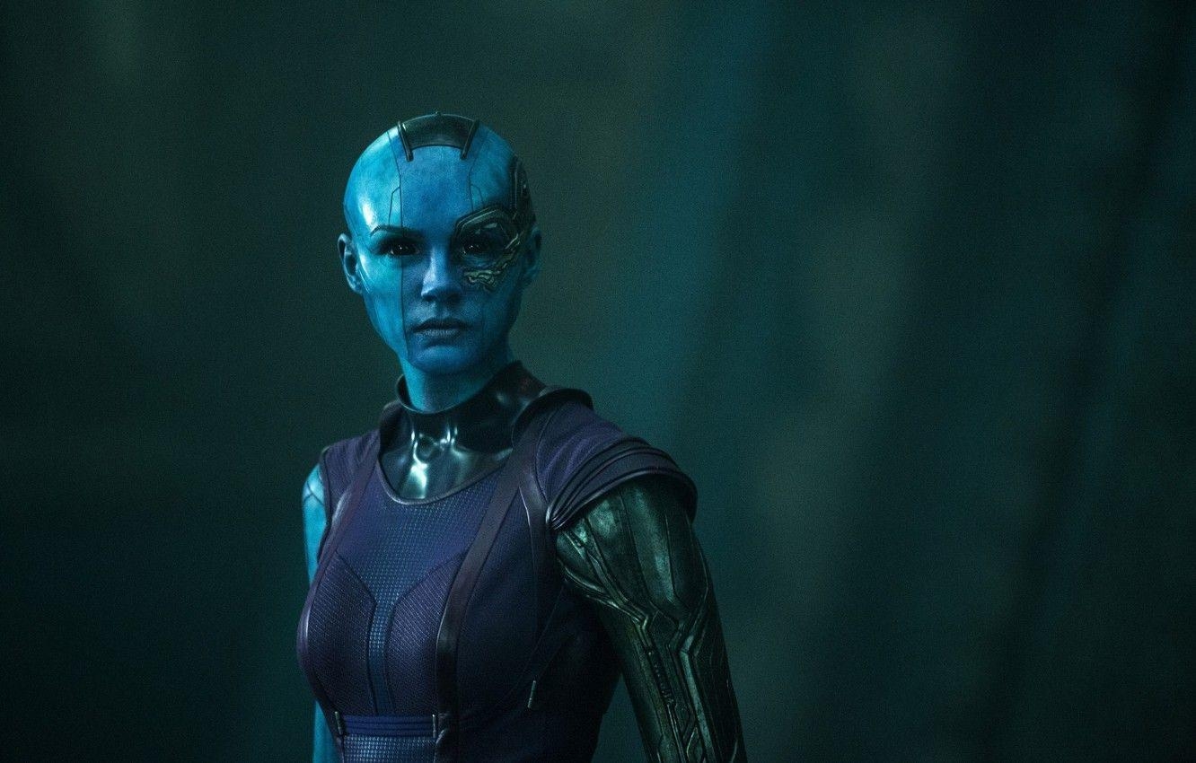 Nebula, Marvel, Karen Gillan, Guardians, Film, 1340x850 HD Desktop