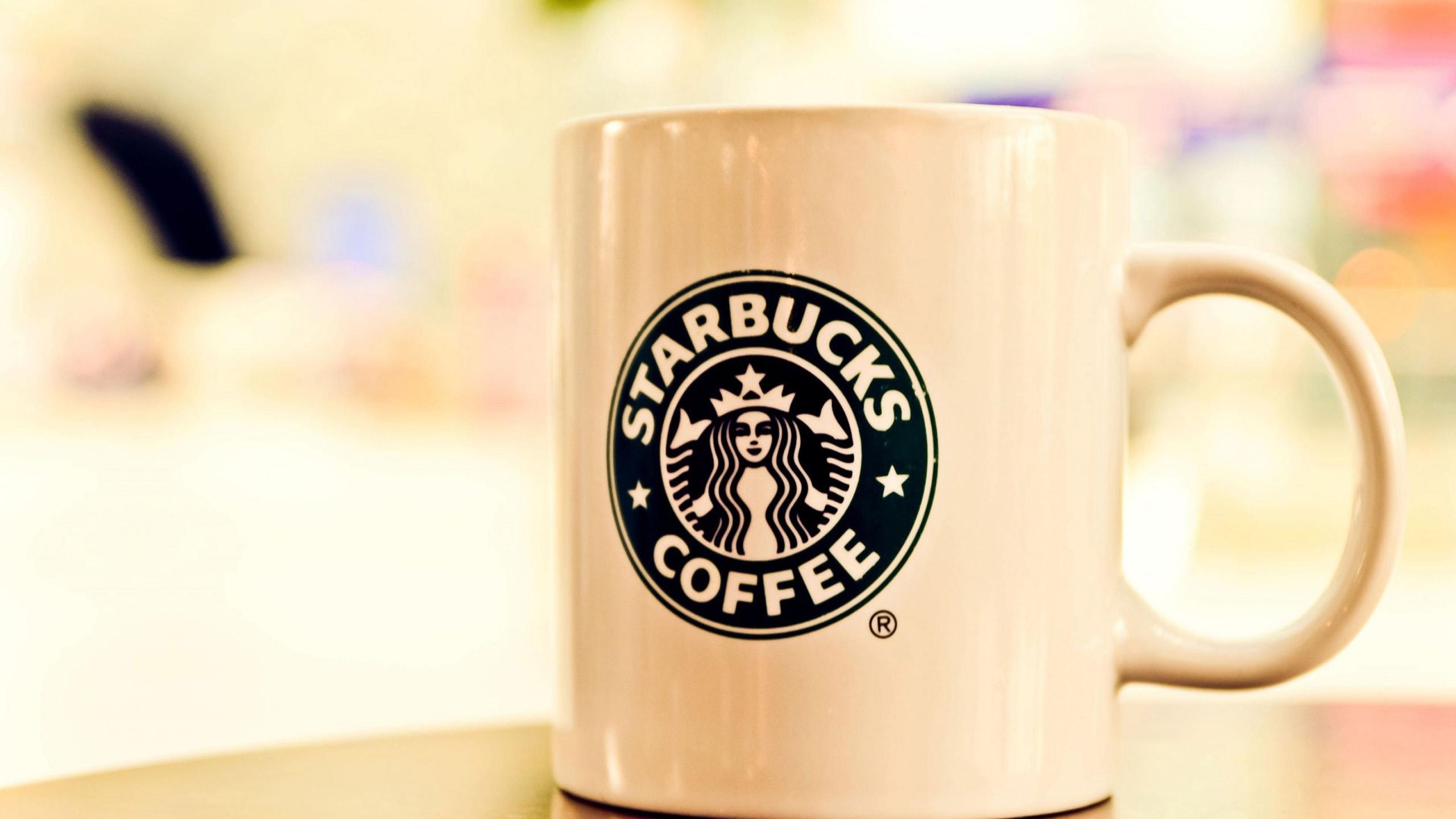 Starbucks, HD, Hintergrund, Kaffee, Logos, 2560x1440 HD Desktop