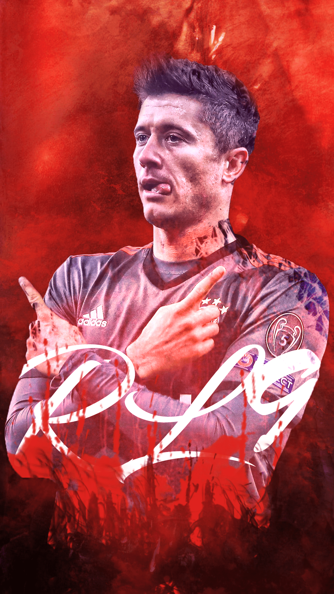 Robert Lewandowski, Mobil, Wallpaper, Fußball, Icon, 1080x1920 Full HD Handy