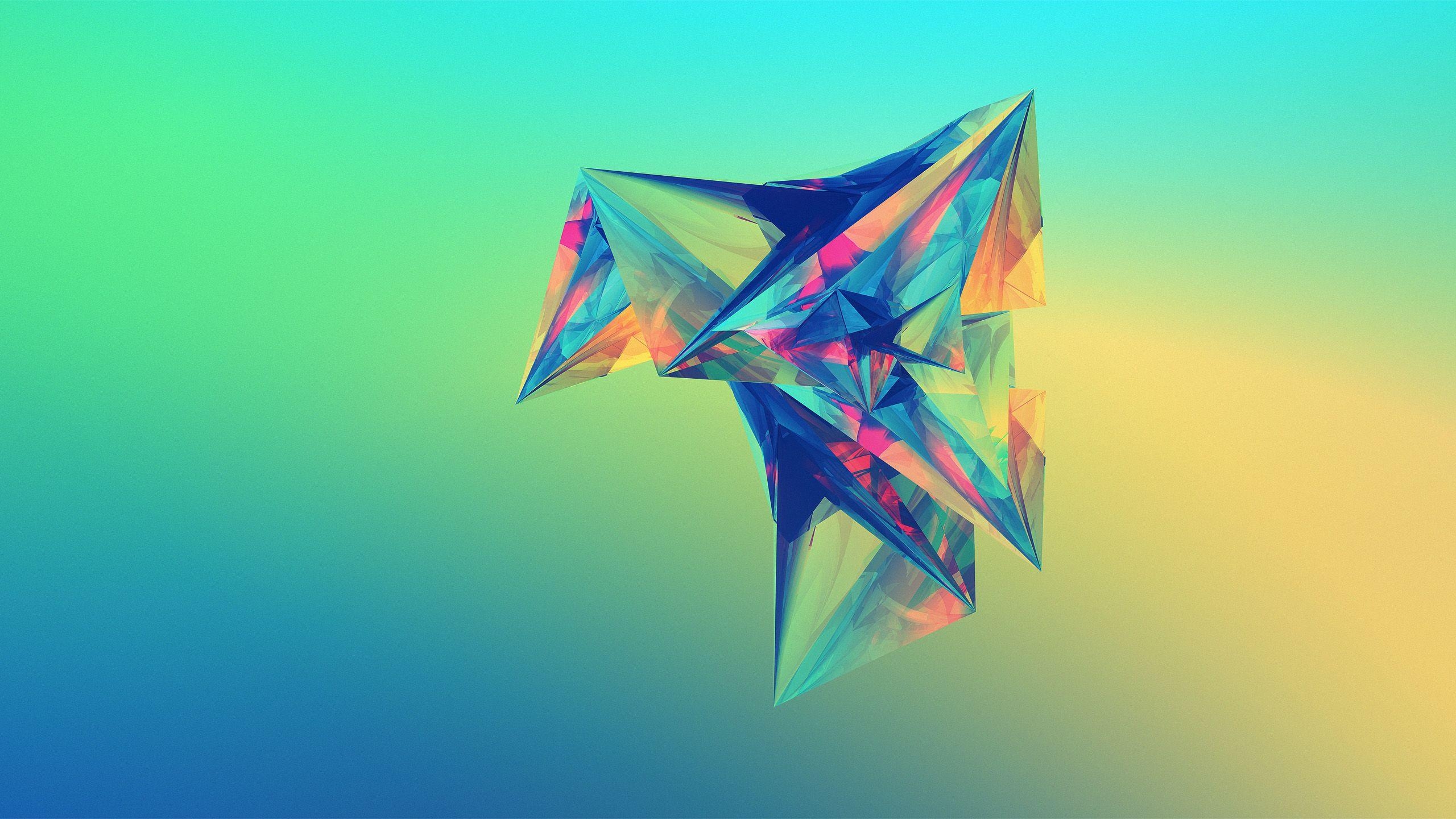 Geometrische Formen, Grafikdesign, Abstrakt, Künstlerisch, Farben, 2560x1440 HD Desktop